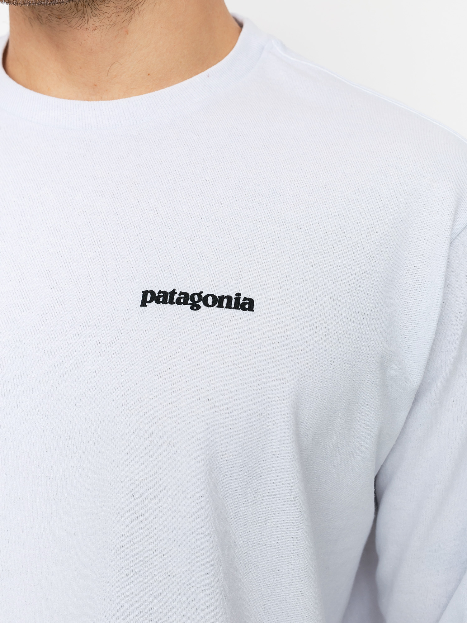 Longsleeve Patagonia P 6 Logo Responsibili (white)