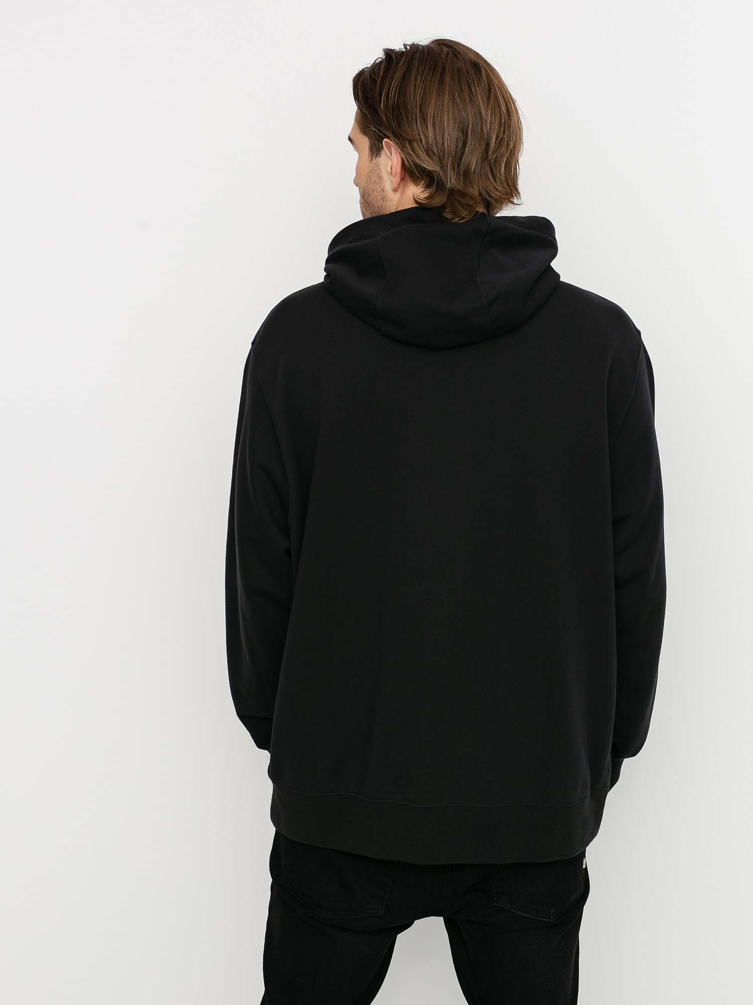 Bluza z kapturem Nike Sportswear Club FT ZHD (black/black/white)