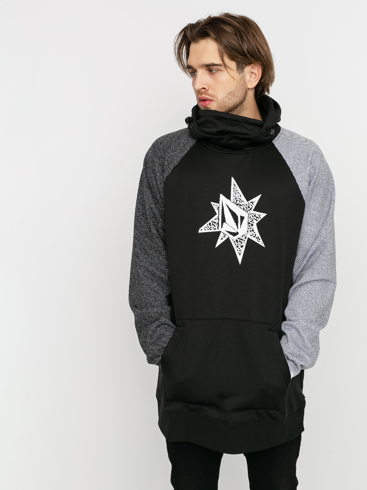 Męska Bluza aktywna Volcom Hydro Riding HD (black check)