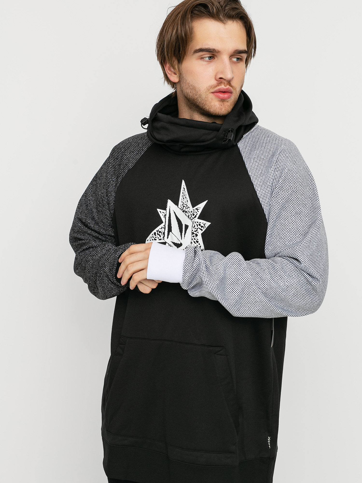 Męska Bluza aktywna Volcom Hydro Riding HD (black check)