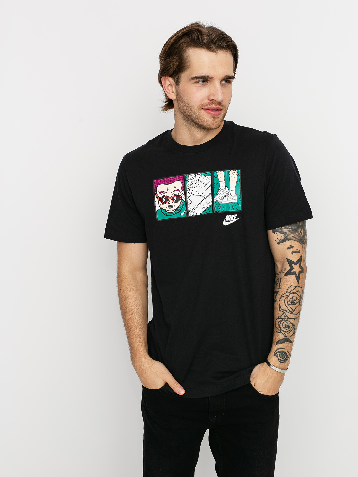 T-shirt Nike Sportswear Sneaker (black/white)