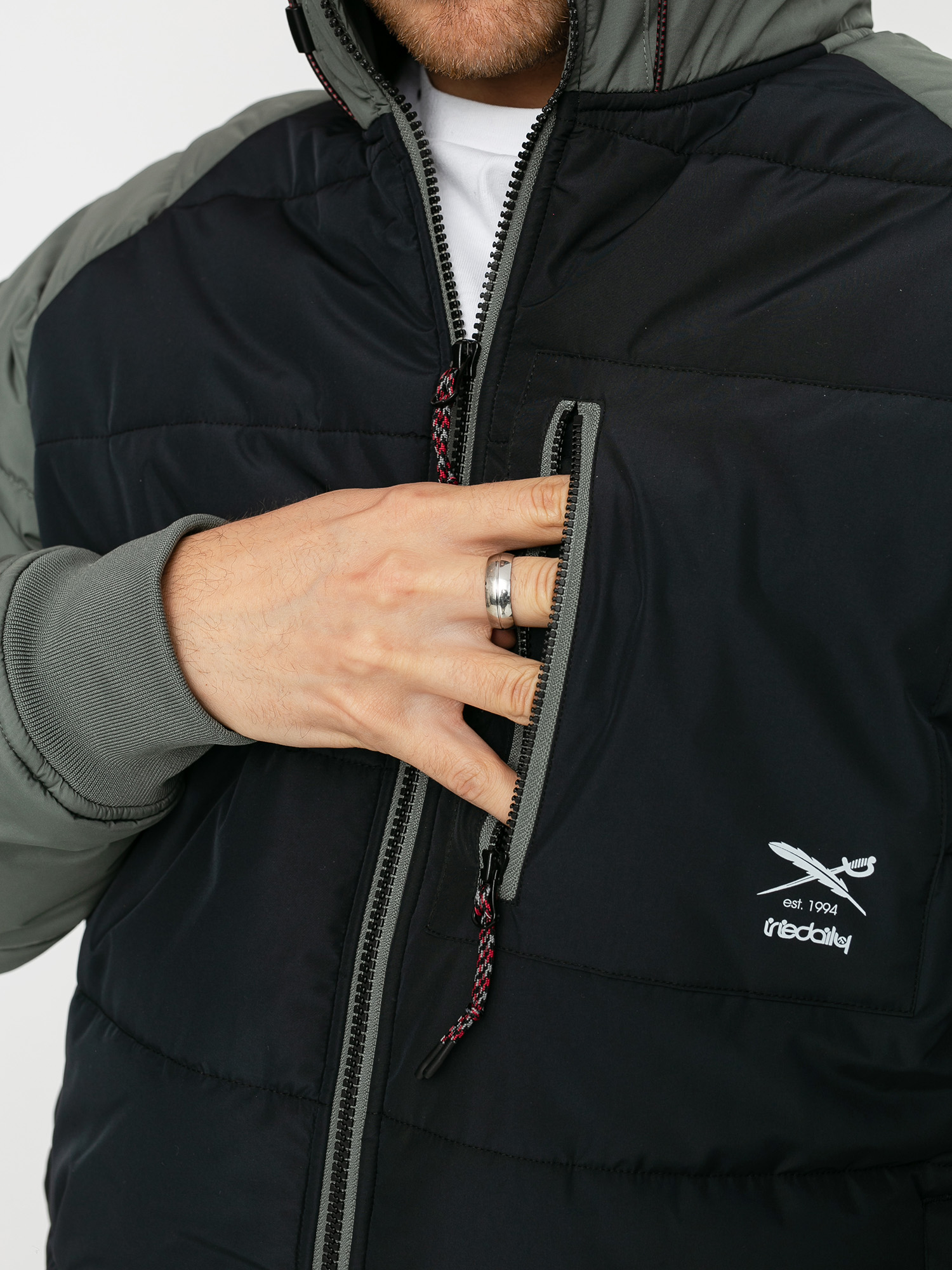 Kurtka Iriedaily Restep (black olive)