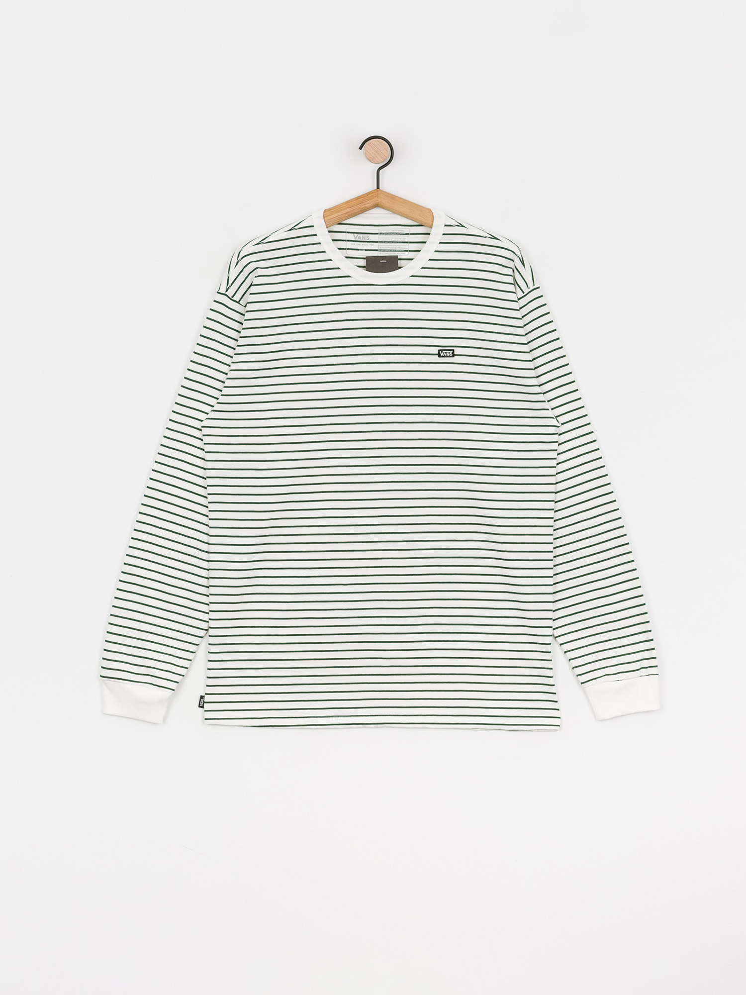 Longsleeve Vans Off The Wall Classic Stripe (white/pine needle)