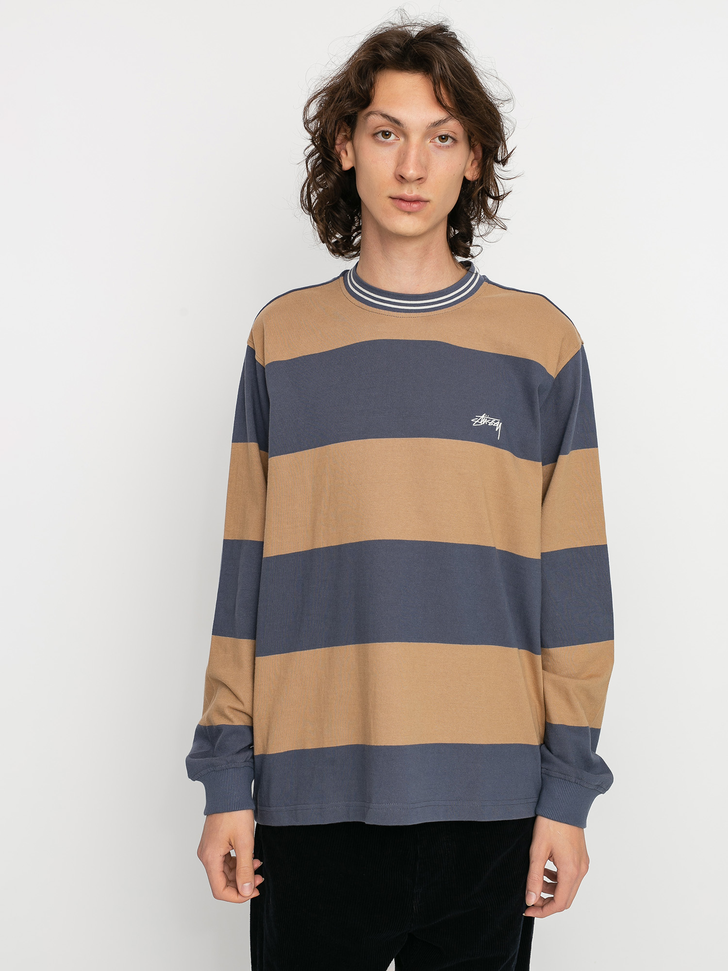 Longsleeve Stussy Moore Stripe (navy)
