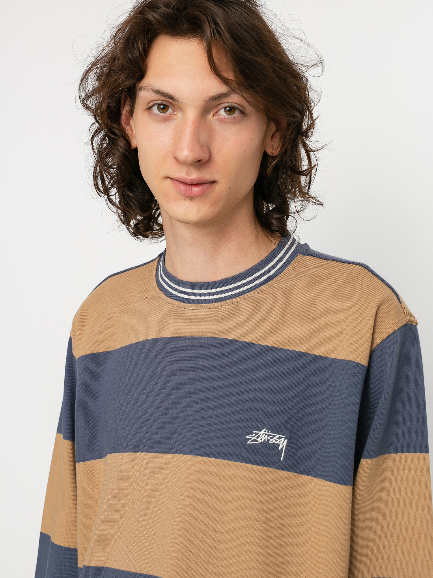 Longsleeve Stussy Moore Stripe (navy)