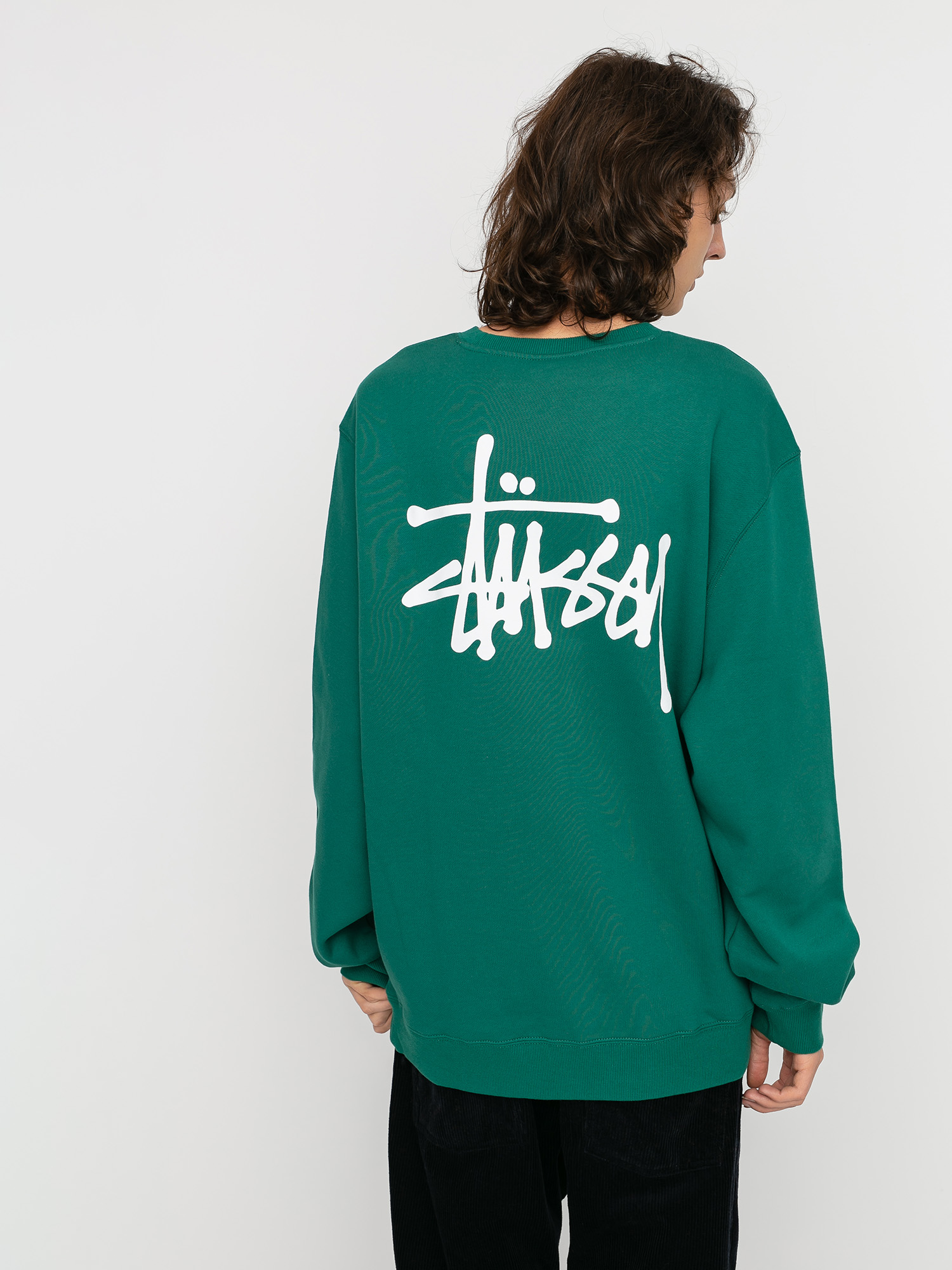 Bluza Stussy Basic Stussy (dark green)