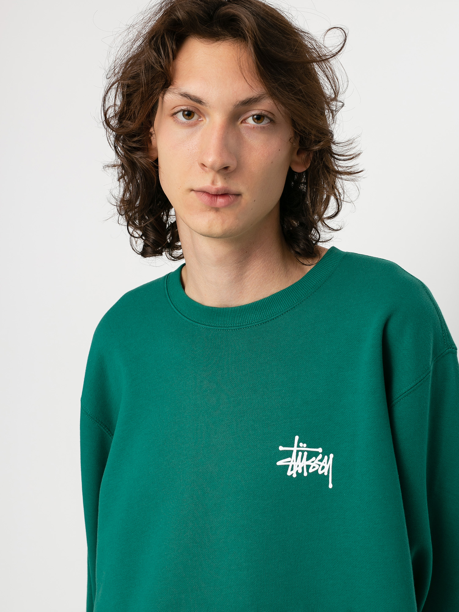 Bluza Stussy Basic Stussy (dark green)