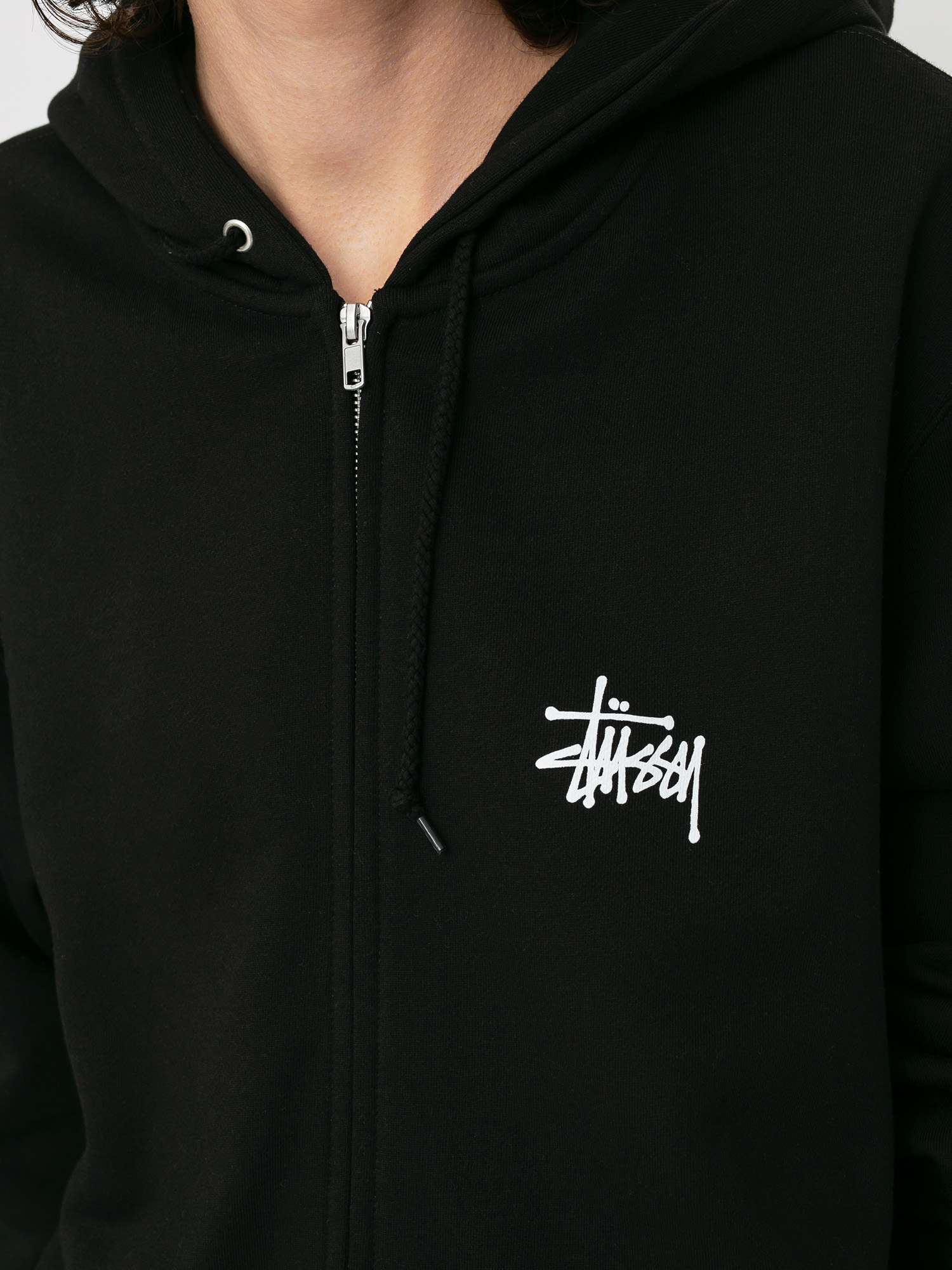Bluza z kapturem Stussy Basic Stussy ZHD (black)