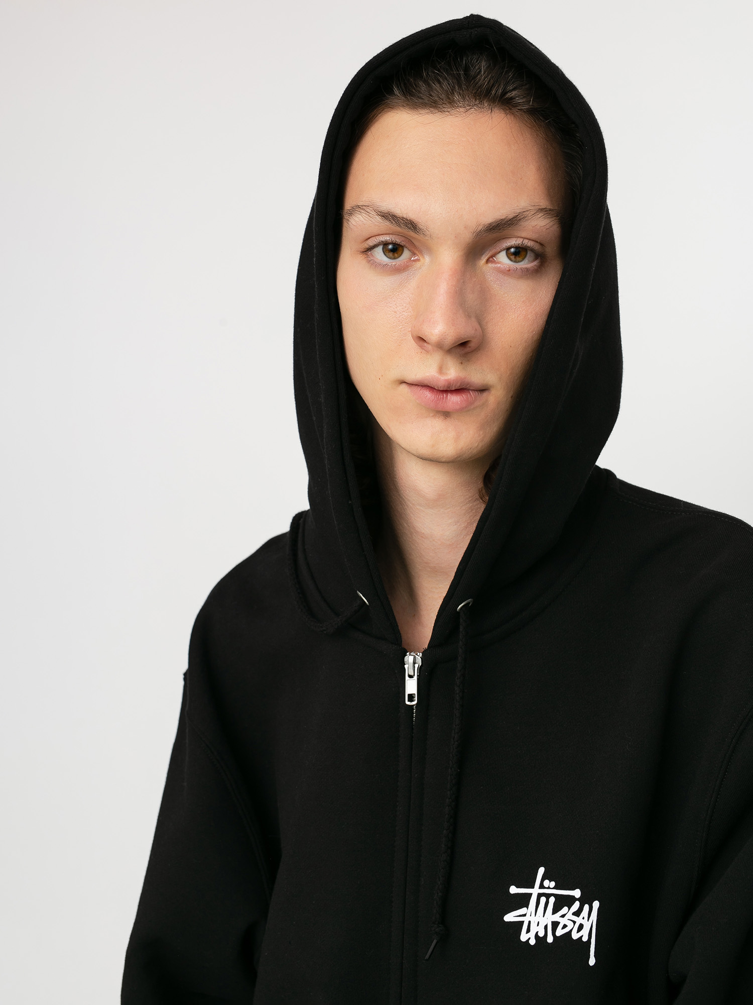 Bluza z kapturem Stussy Basic Stussy ZHD (black)