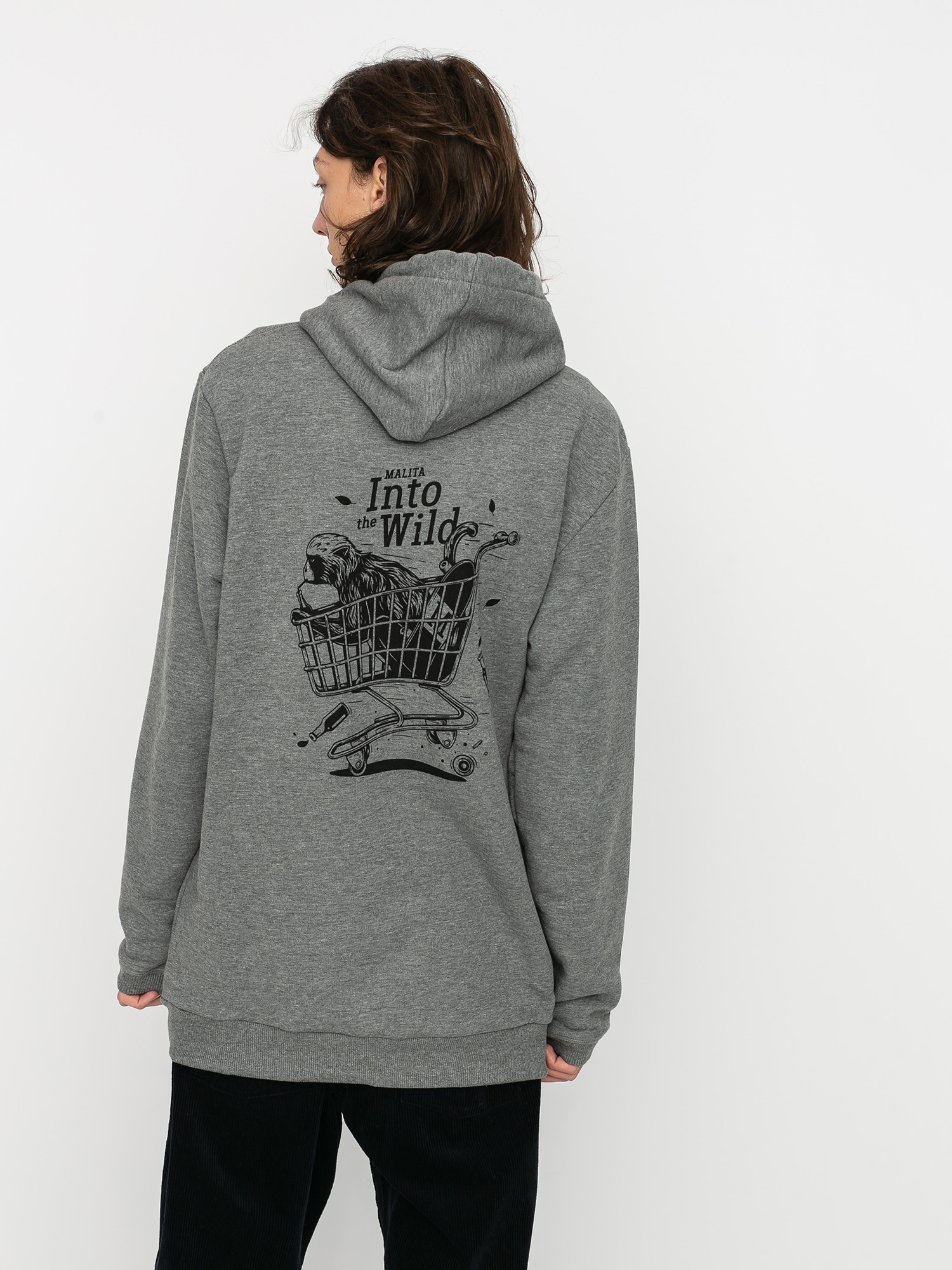 Bluza z kapturem Malita Monkey HD (wild heather grey)