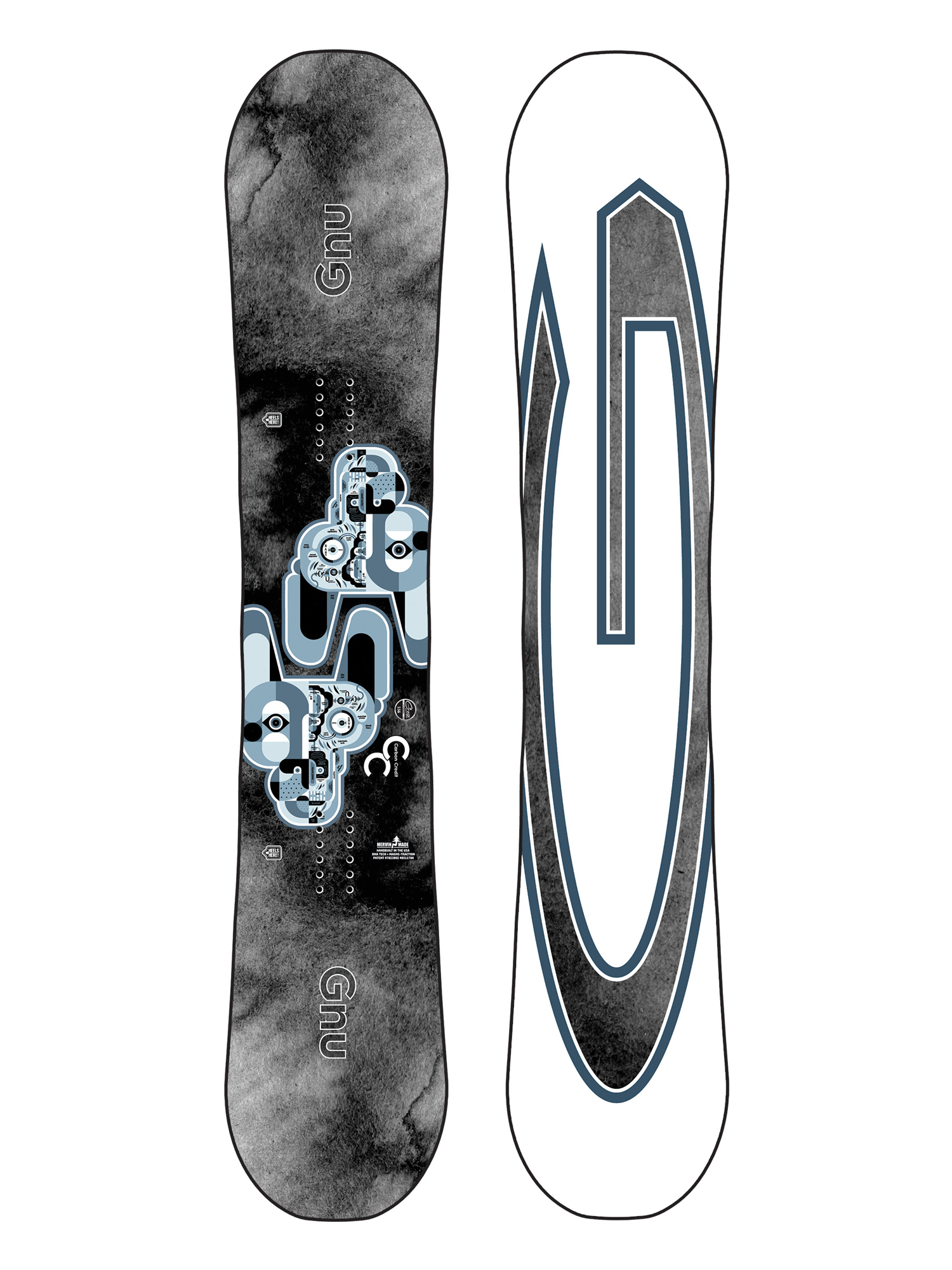 Deska snowboardowa Gnu Carbon Credit - czarny