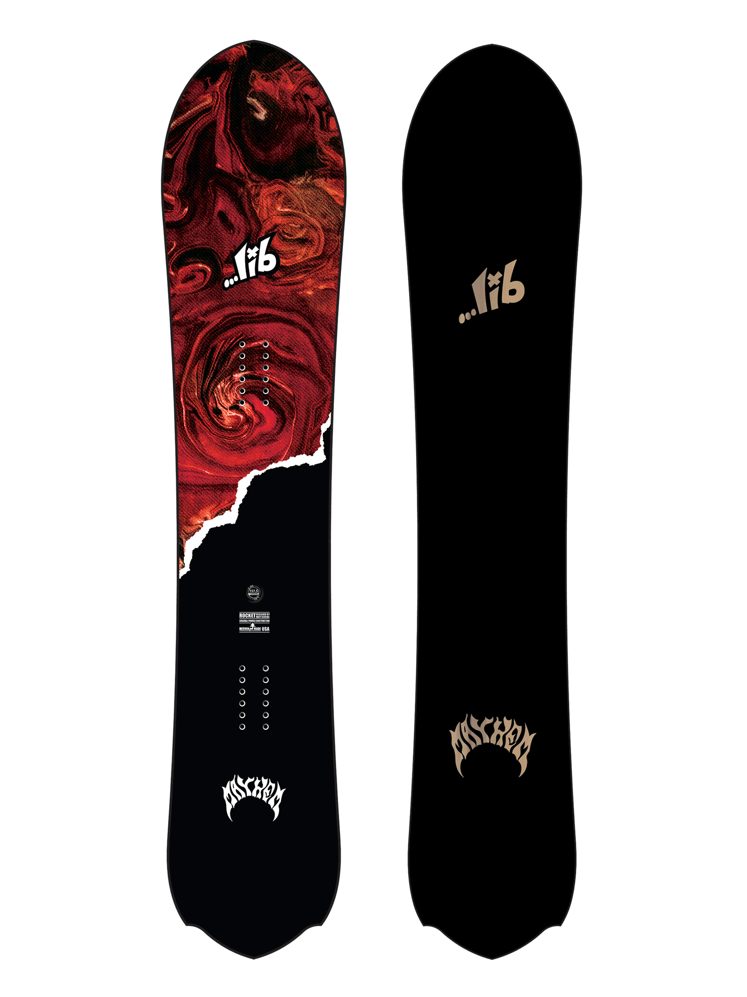 Deska snowboardowa Lib Tech Lost Rocket - czarny (black/red)