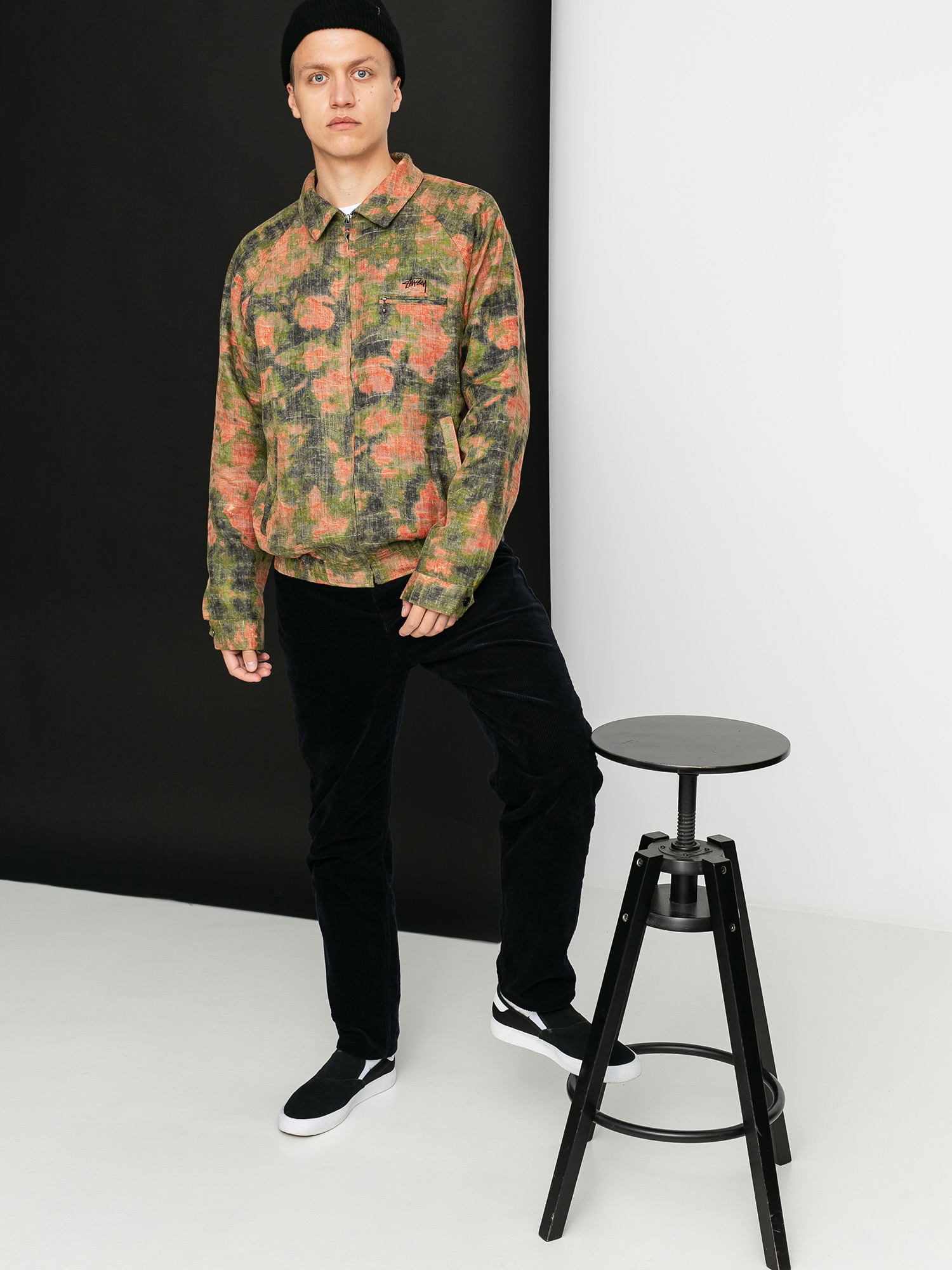 Kurtka Stussy Reverse Jacquard Bryan (floral)