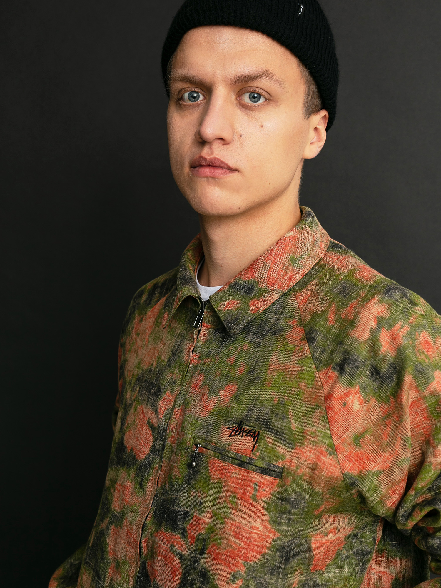 Kurtka Stussy Reverse Jacquard Bryan (floral)