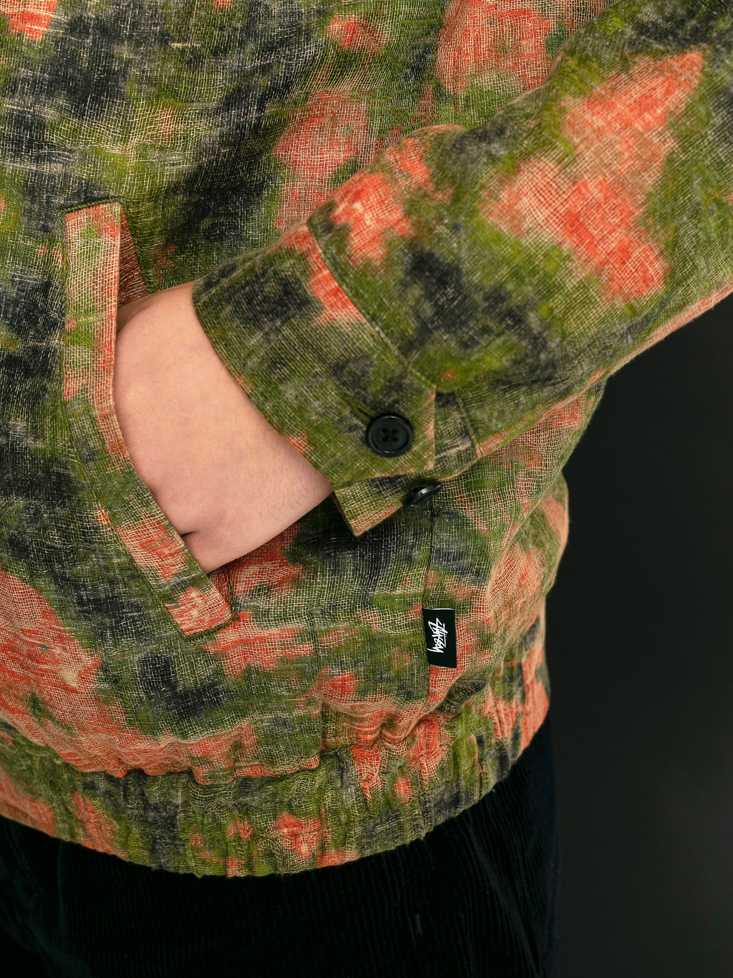 Kurtka Stussy Reverse Jacquard Bryan (floral)