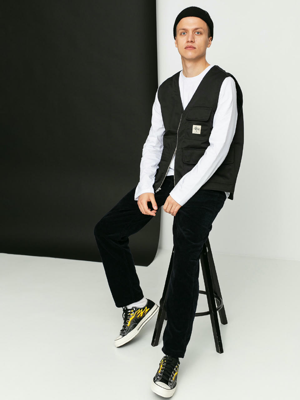 Kamizelka Stussy Insulated Work Vest (black)