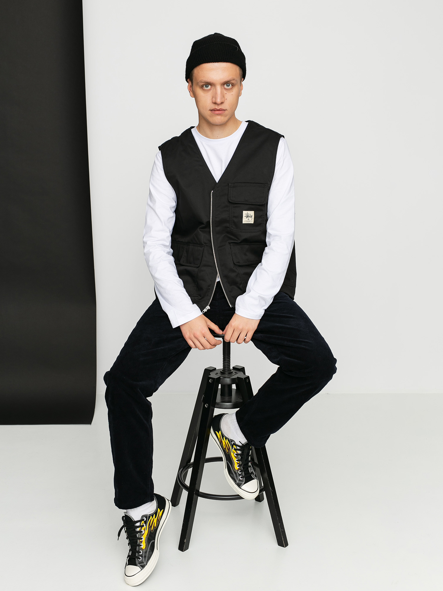 Kamizelka Stussy Insulated Work Vest (black)