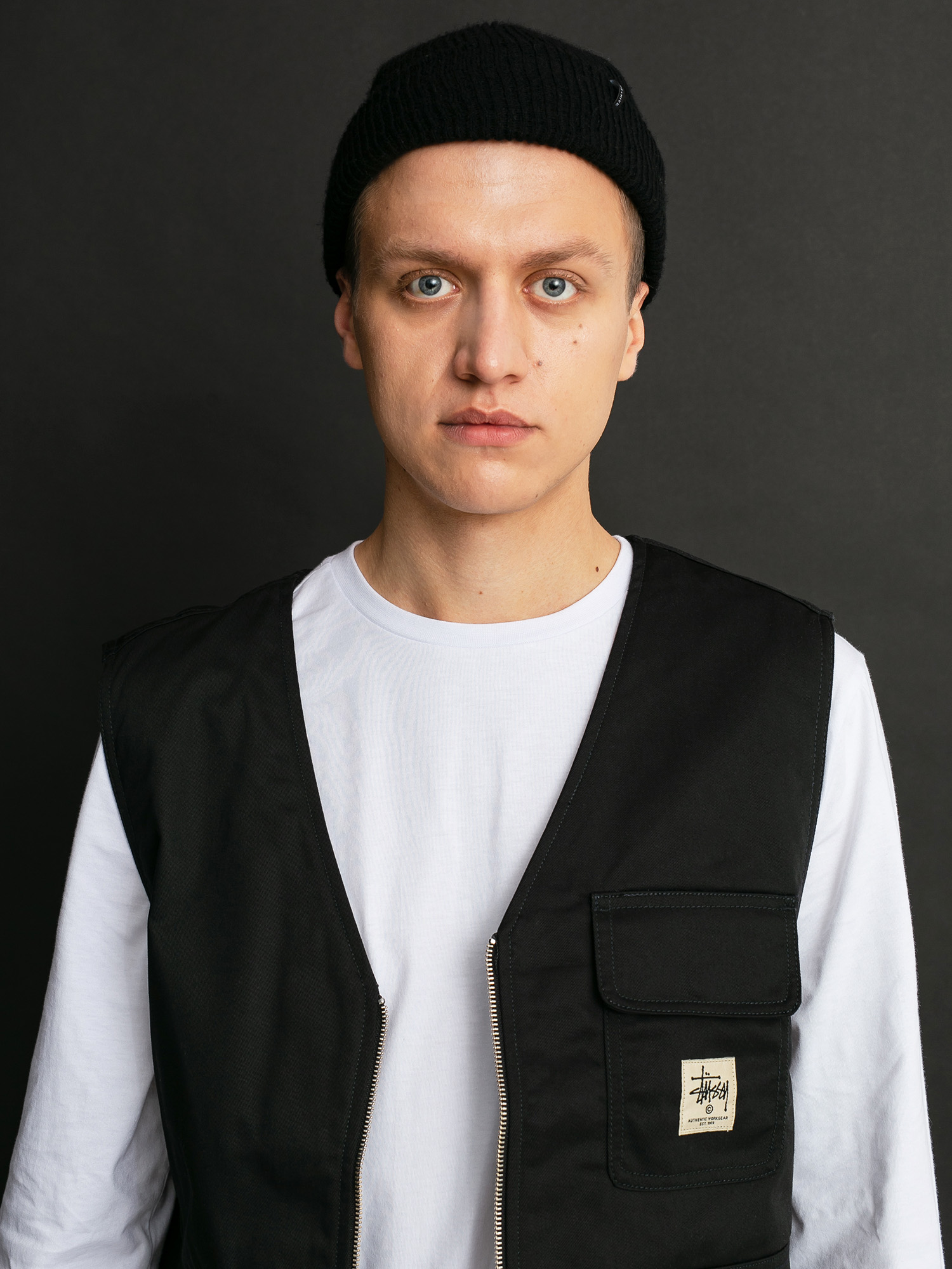 Kamizelka Stussy Insulated Work Vest - czarny (black)