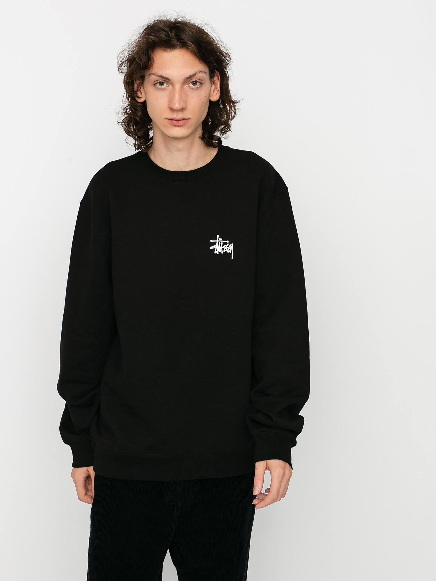 Bluza Stussy Basic Stussy - czarny (black)