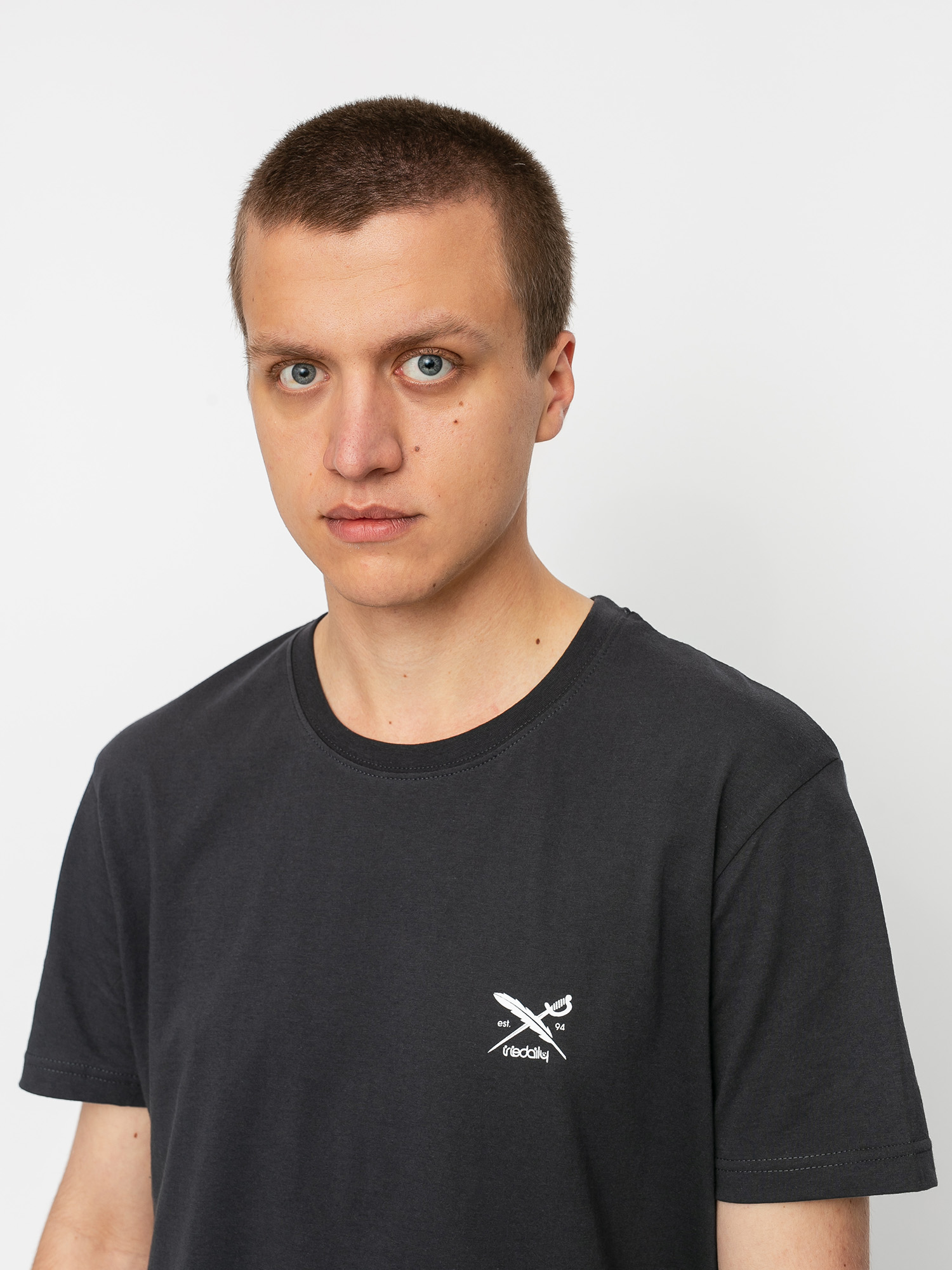 T-shirt Iriedaily Chestflag (coal)