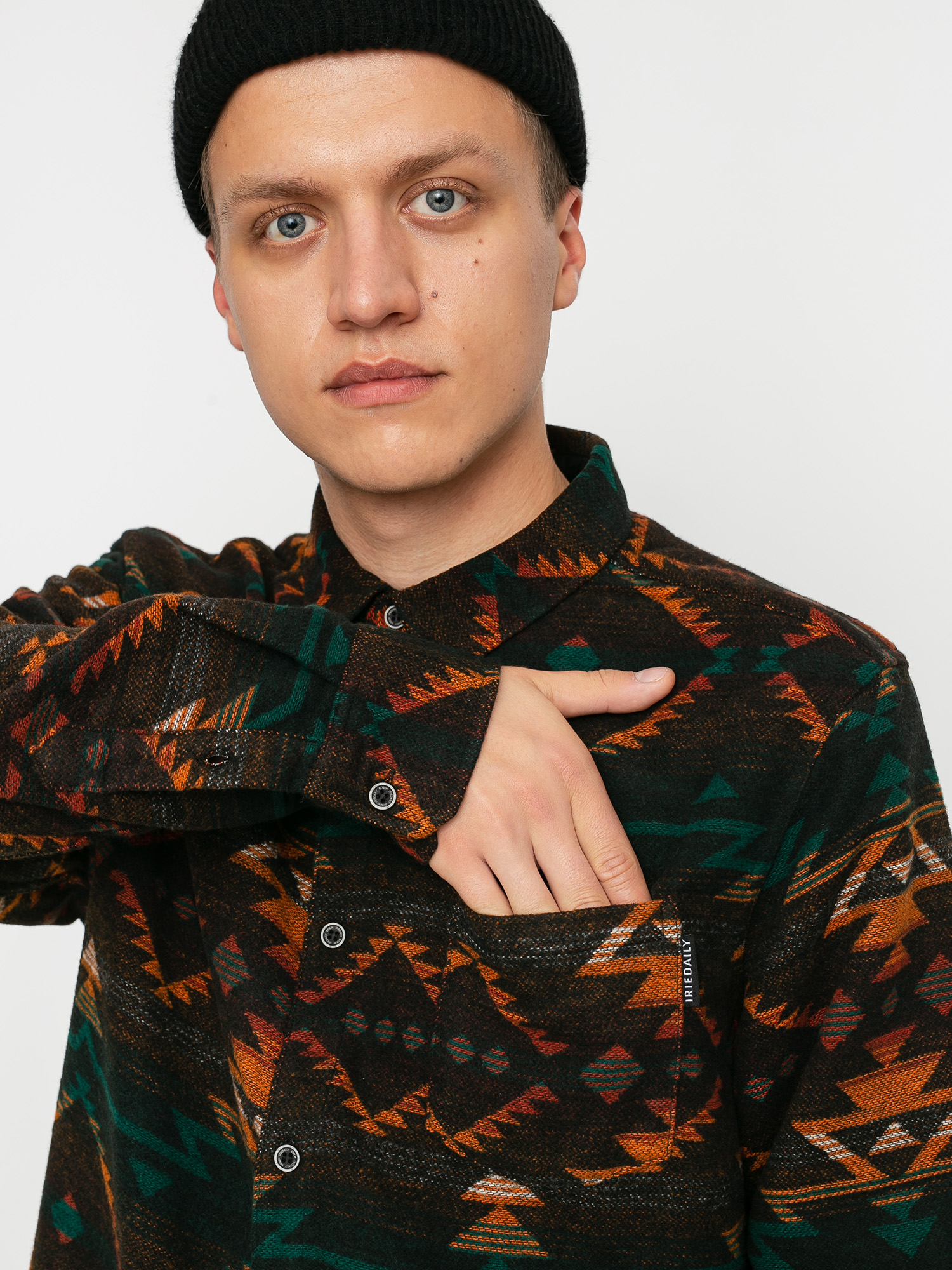 Koszula Iriedaily Santania (petrol red)