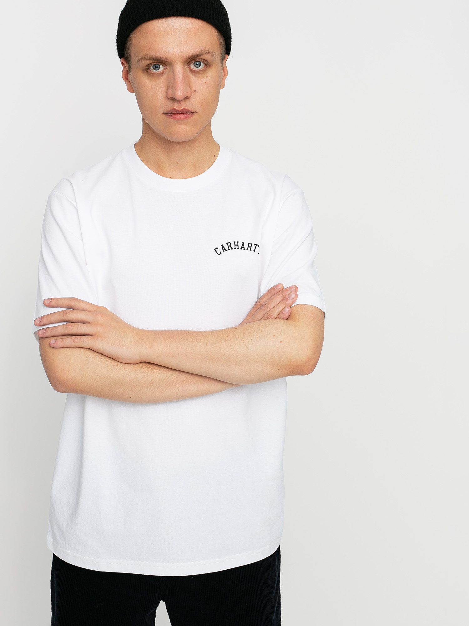 T-shirt Carhartt WIP University Script (white/black)