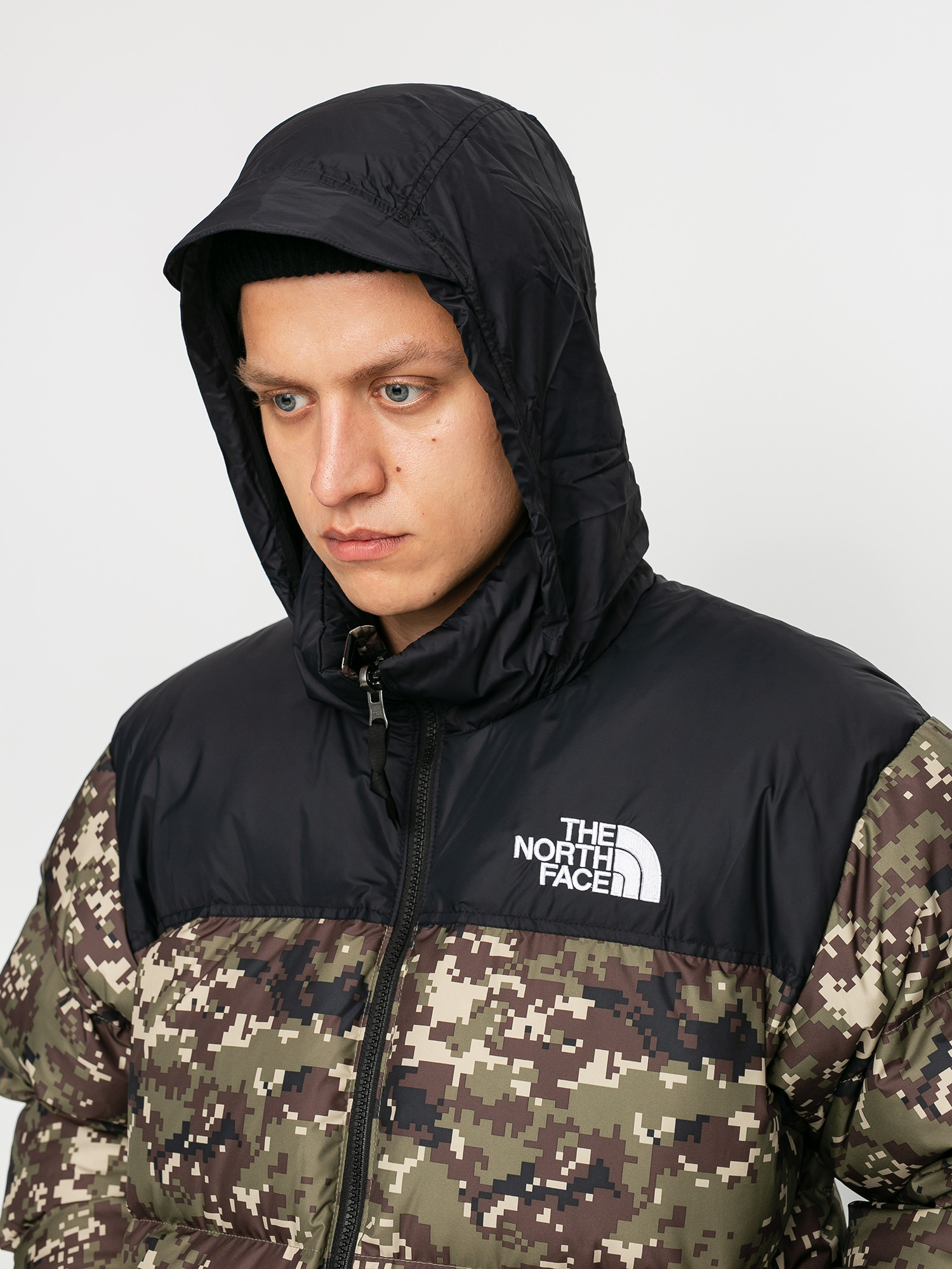 Kurtka The North Face 1996 Retro Nuptse (burnt olive green ux digi camo print)