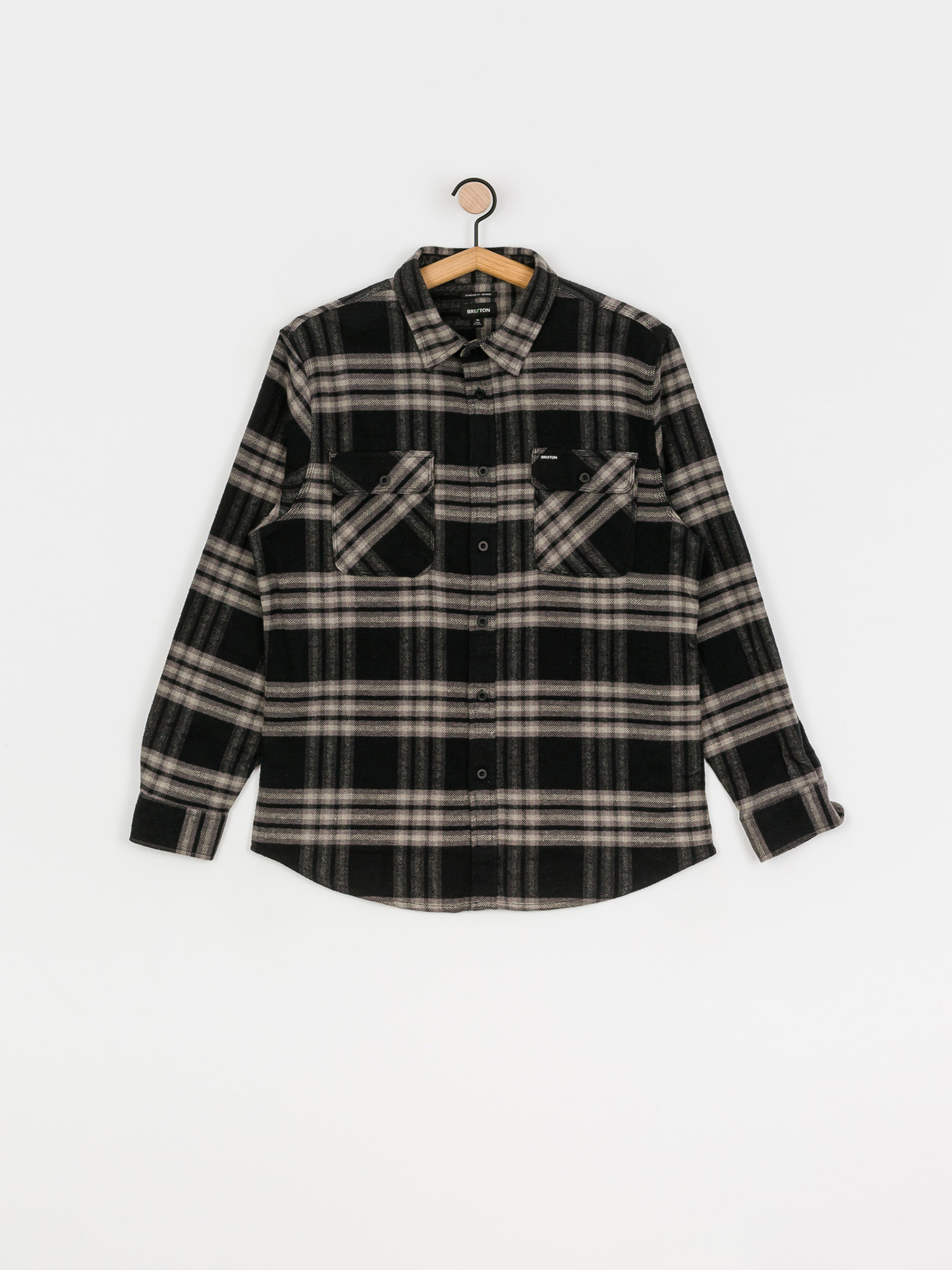 Koszula Brixton Bowery Flannel Ls (black/charcoal)