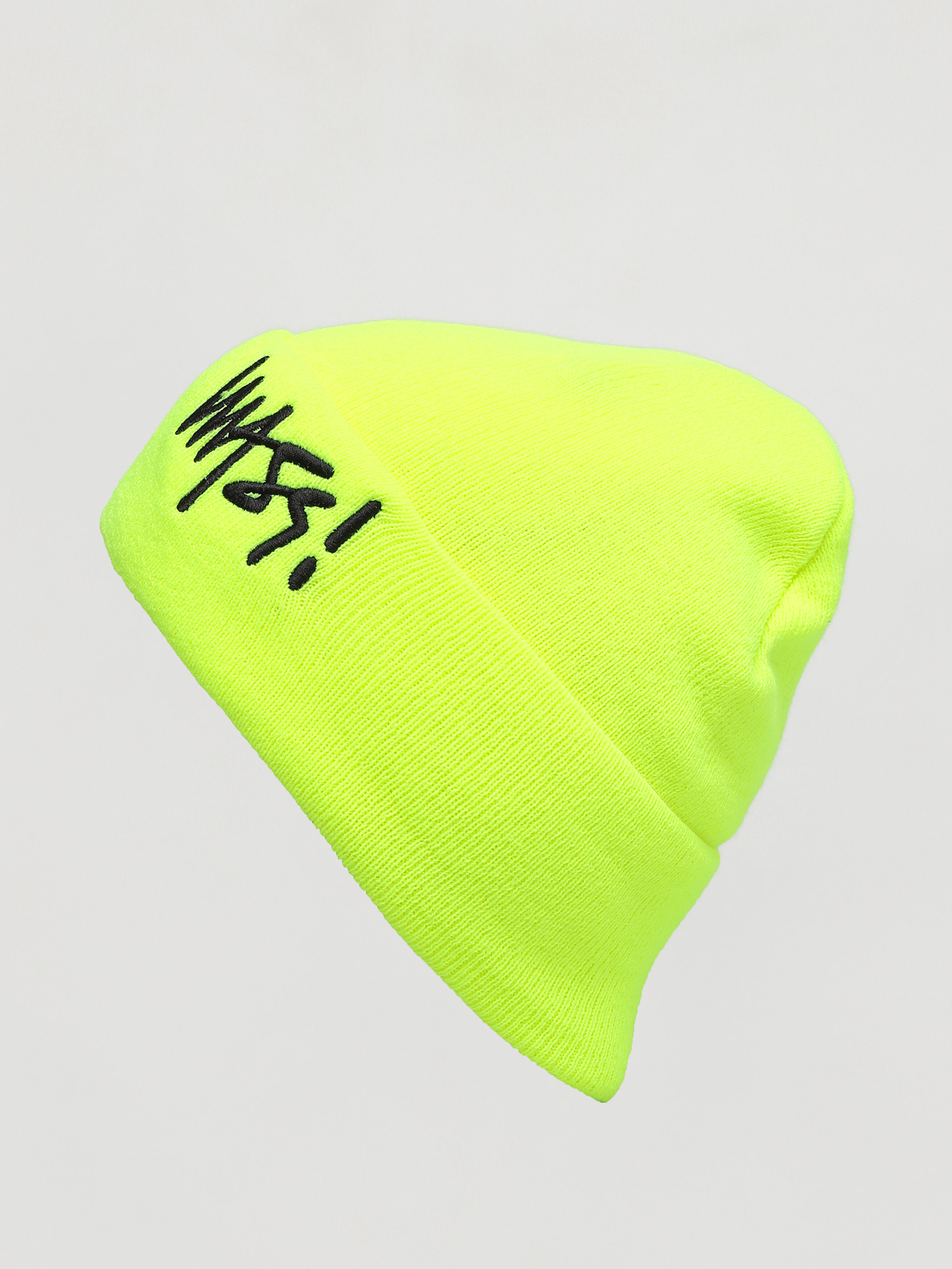 Czapka zimowa MassDnm Signature (toxic yellow)