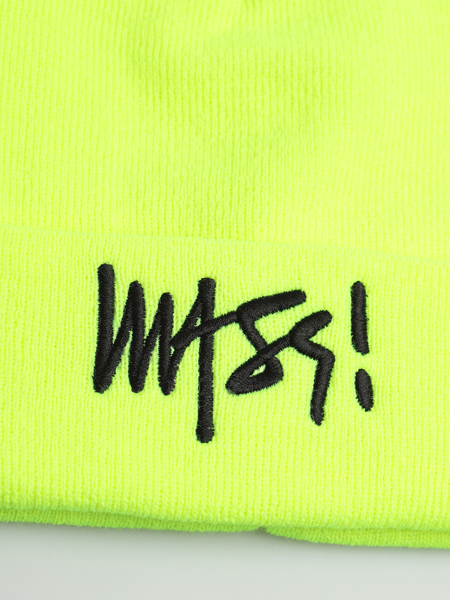 Czapka zimowa MassDnm Signature (toxic yellow)