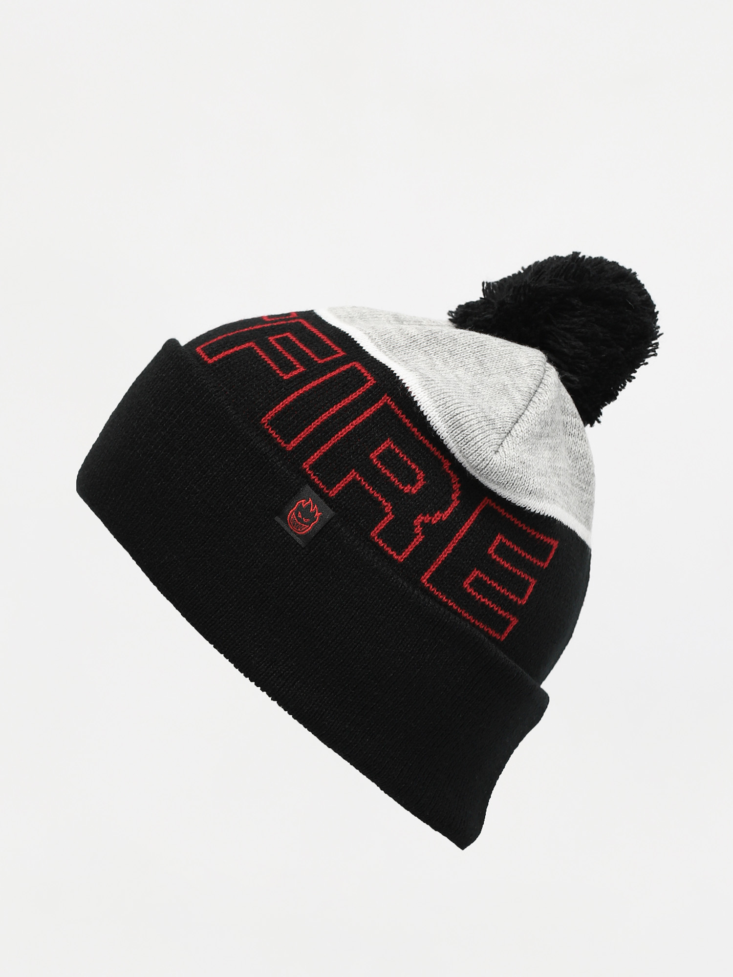 Czapka zimowa Spitfire Pom Cls 87 Beanie (heather grey/black/red)