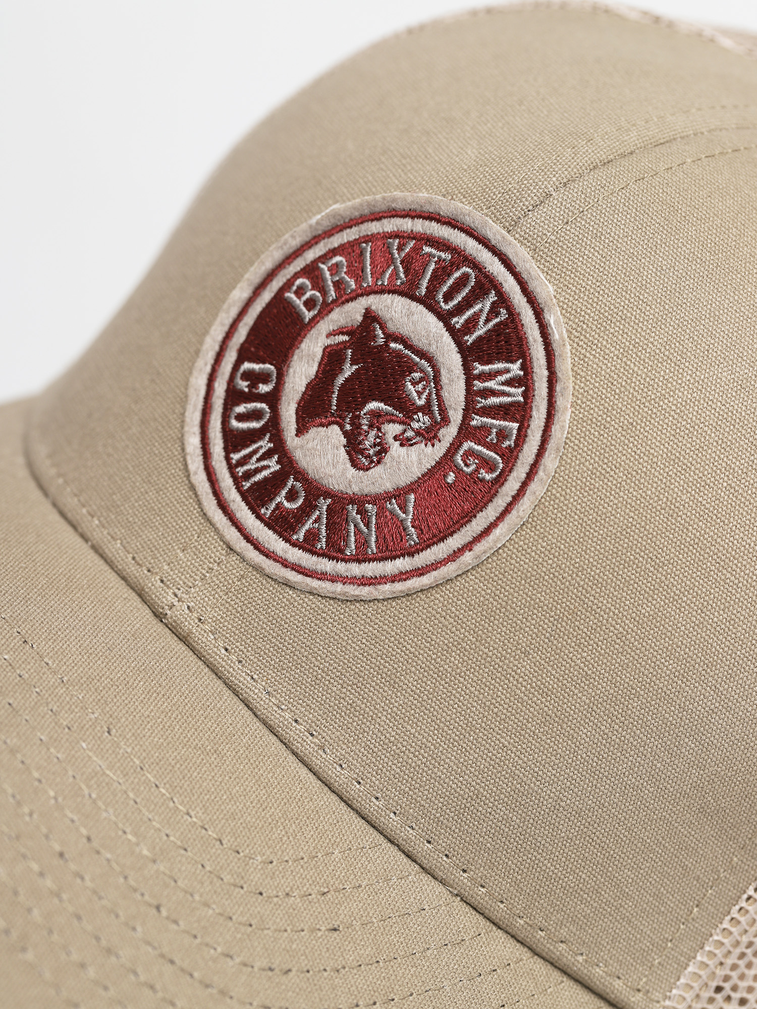 Czapka z daszkiem Brixton Forte Mp Mesh Cap (khaki/brick)
