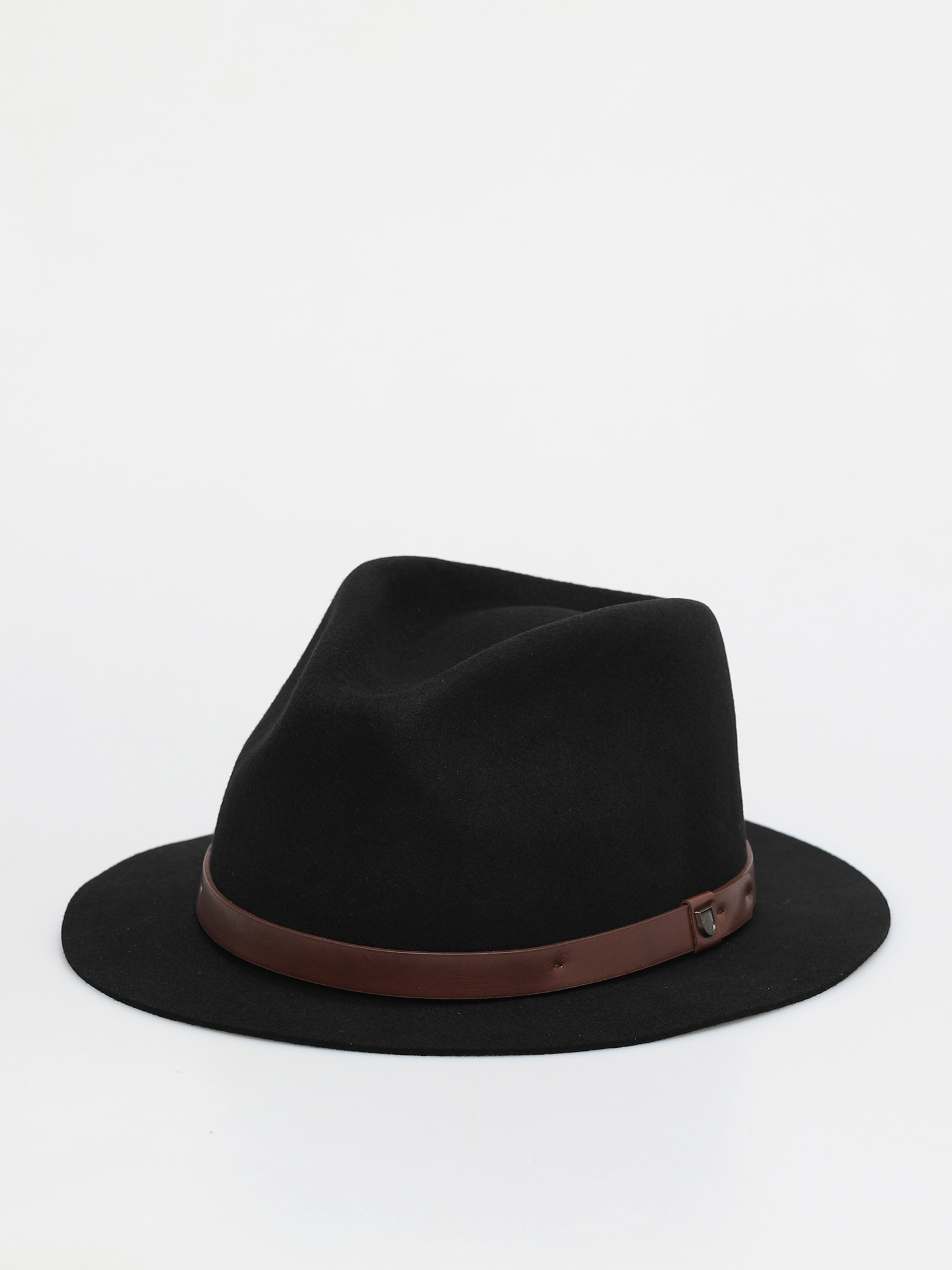 Kapelusz Brixton Messer Short Brim Fedora (black)
