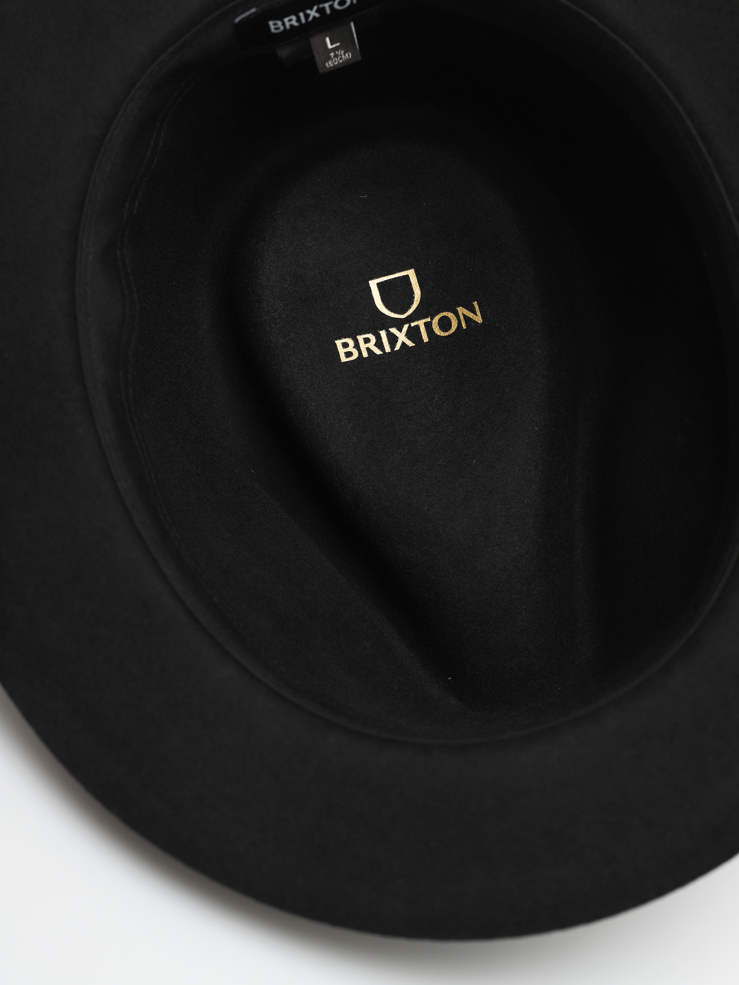 Kapelusz Brixton Messer Short Brim Fedora (black)