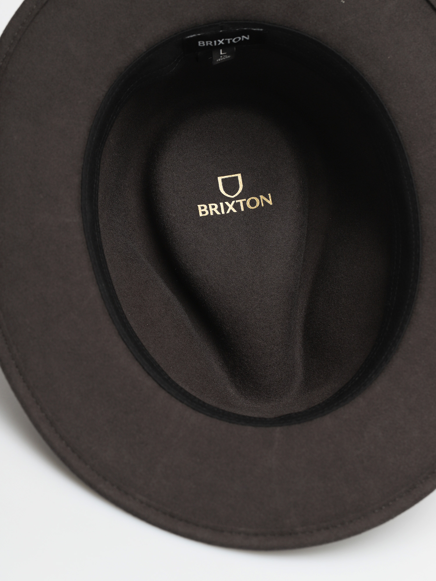 Kapelusz Brixton Messer Packable Fedora (washed black/light brown)