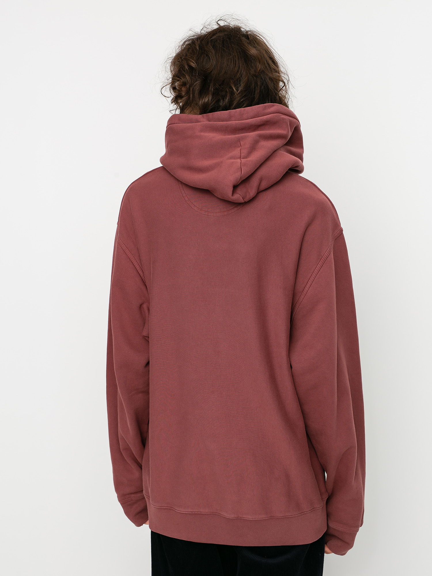 Bluza z kapturem Stussy Stussy Logo HD (burgundy)