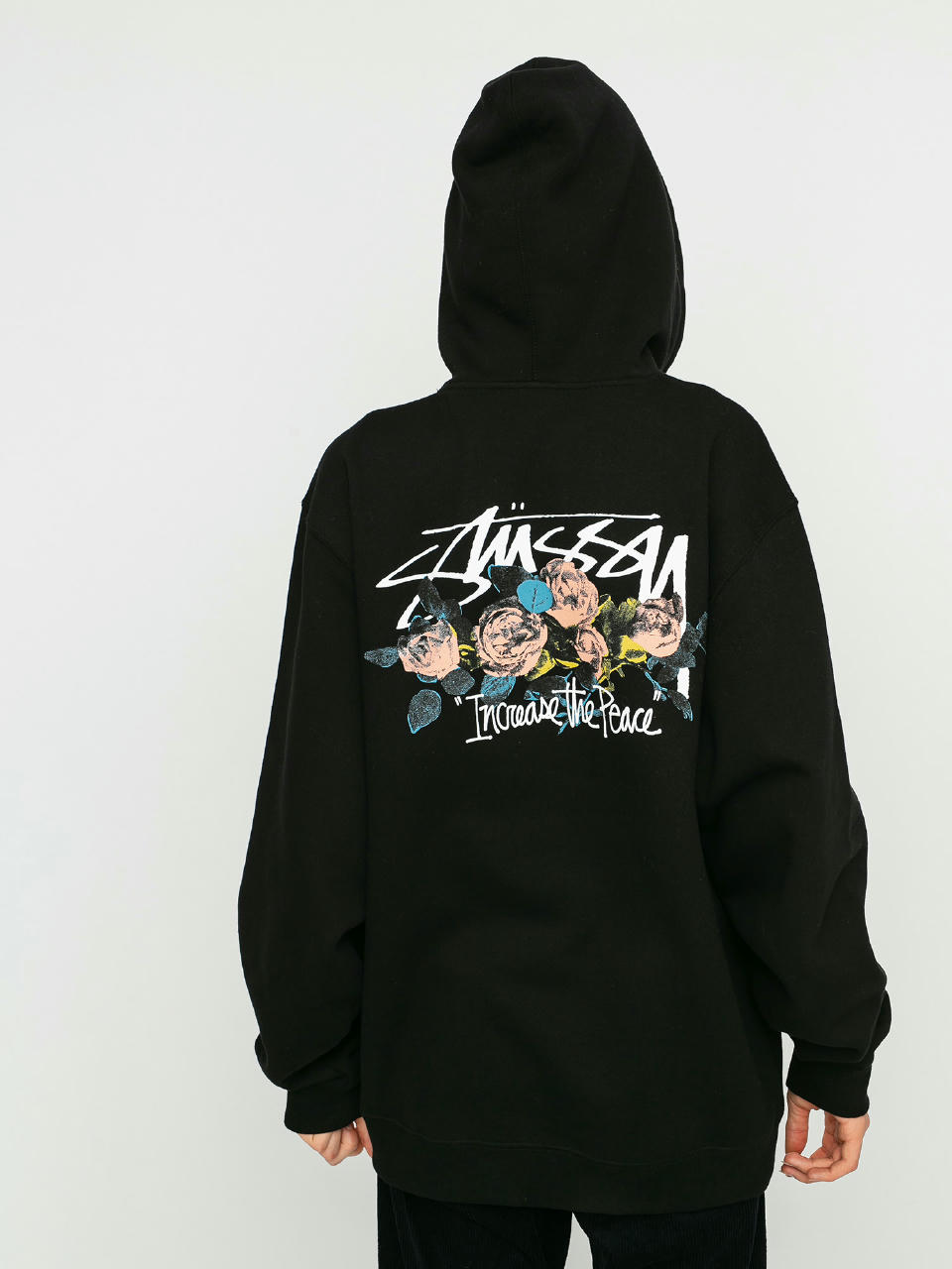 Bluza z kapturem Stussy Itp Roses HD (black)