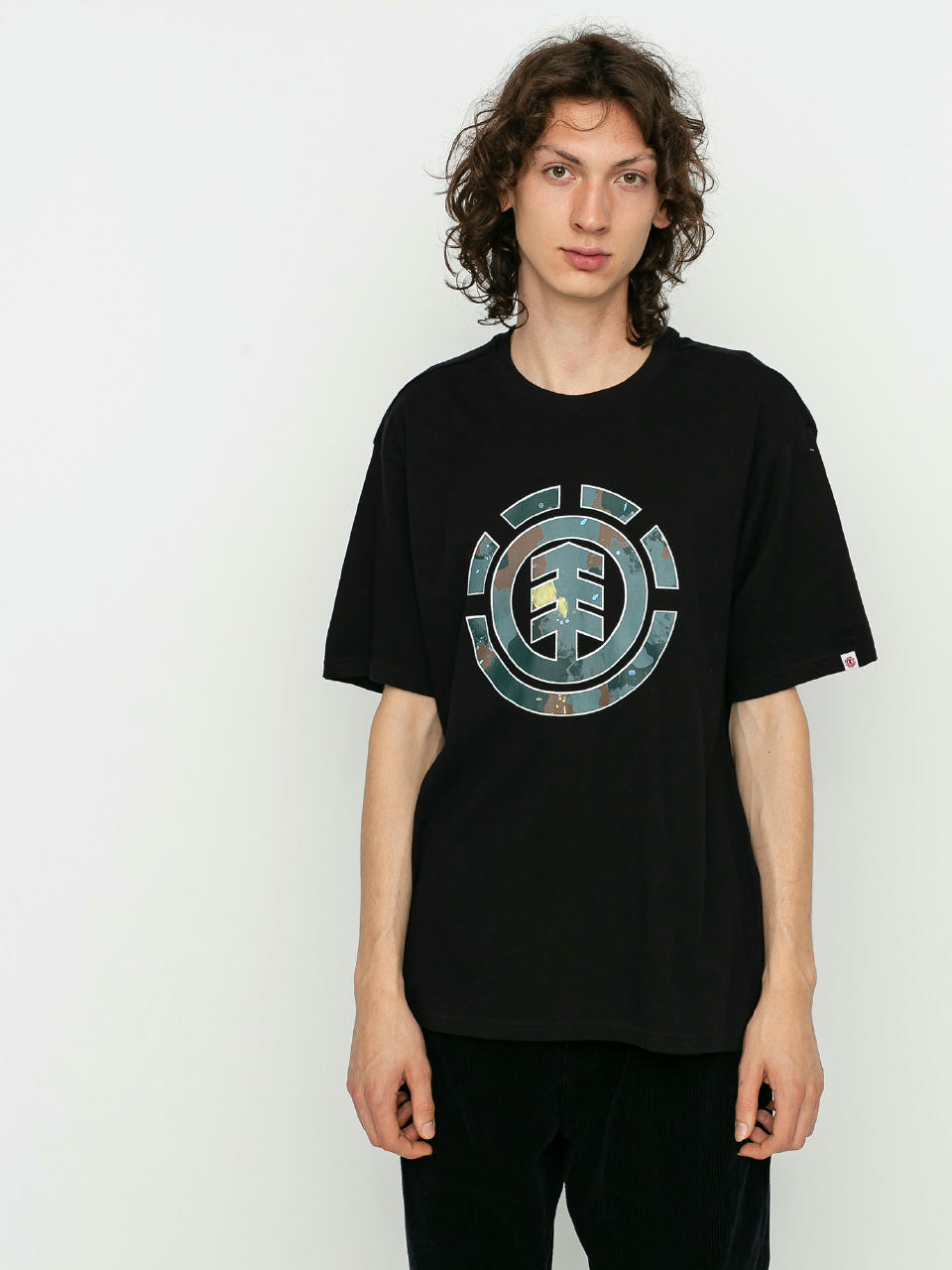 T-shirt Element Water Camo Icon Fill (flint black)