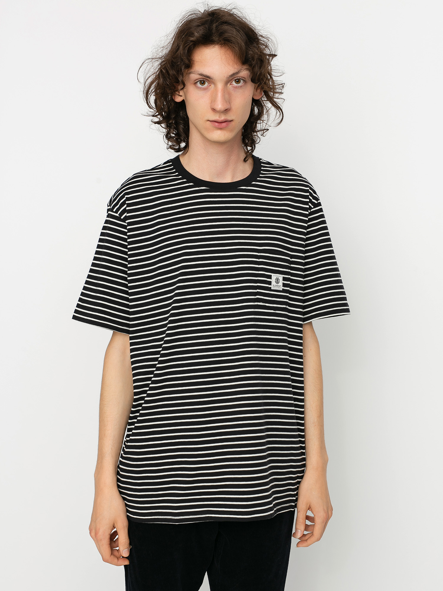 T-shirt Element Basic Stripes (flint black)