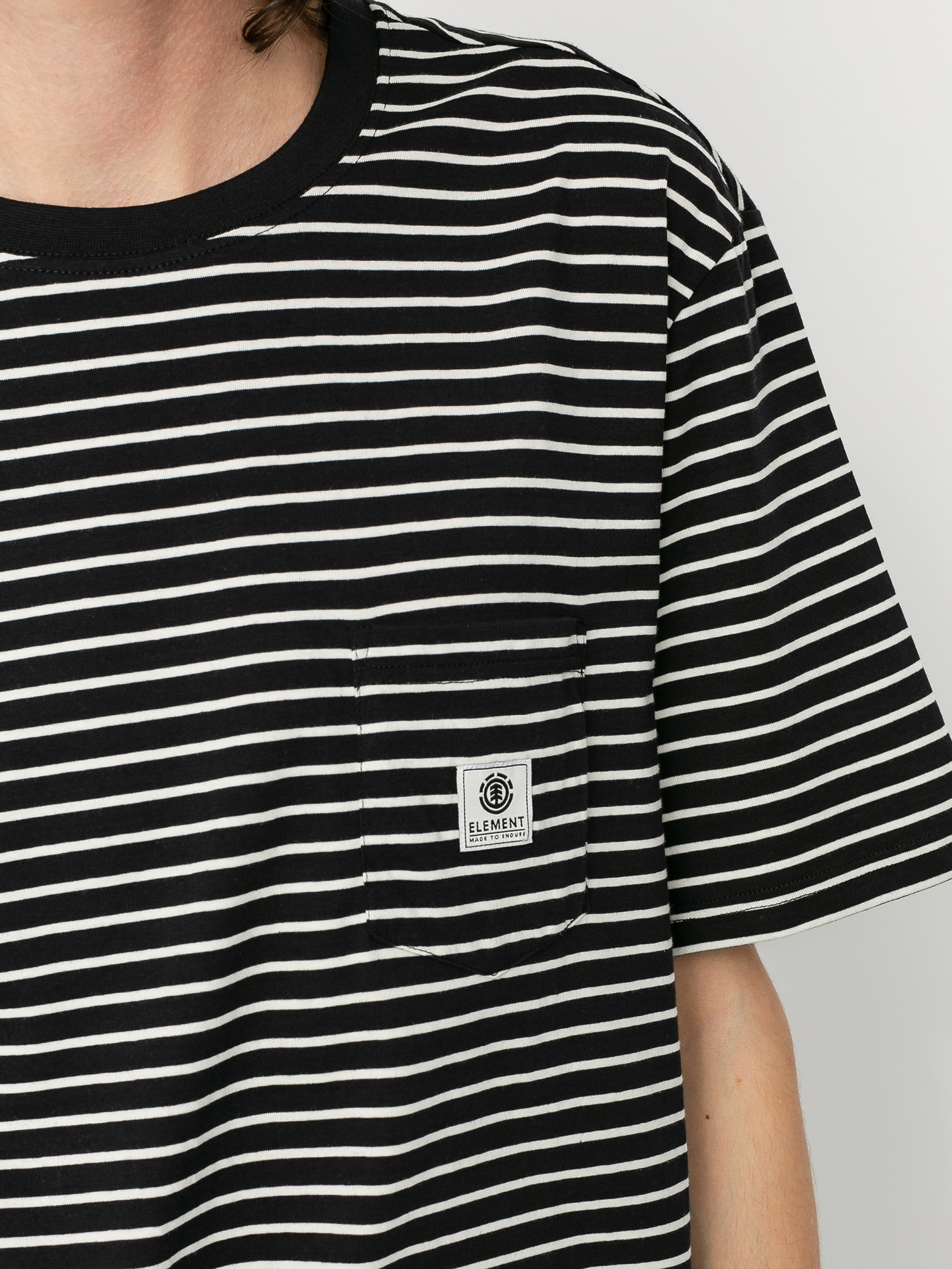 T-shirt Element Basic Stripes (flint black)