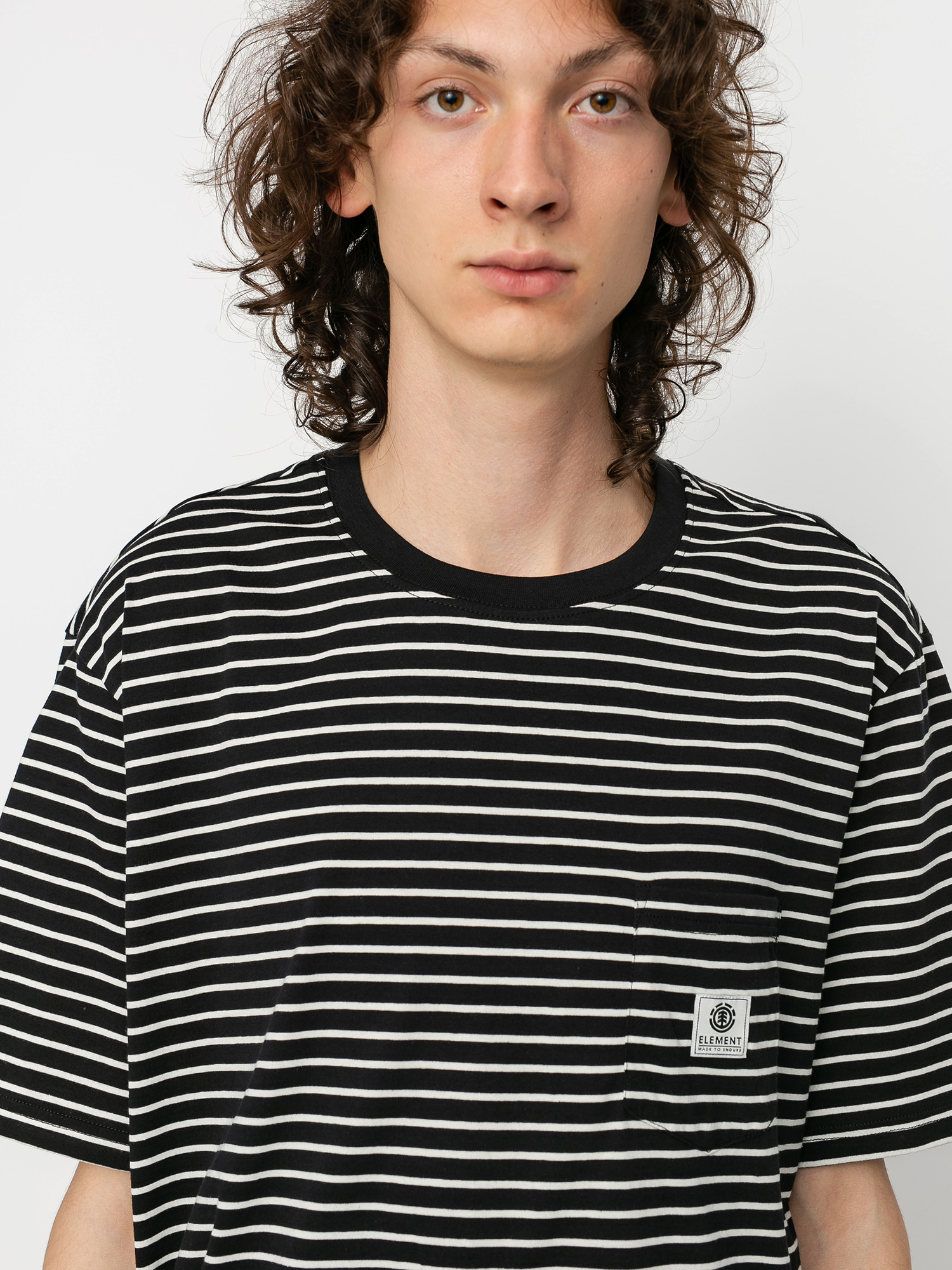 T-shirt Element Basic Stripes (flint black)