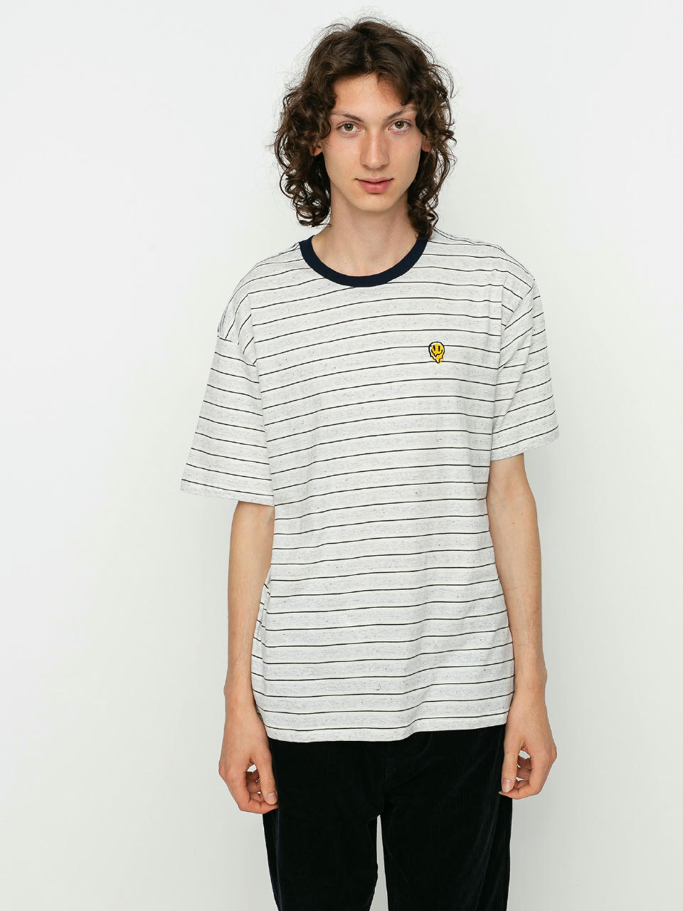 T-shirt Brixton Hilt Melter (off white/ash/washed navy)