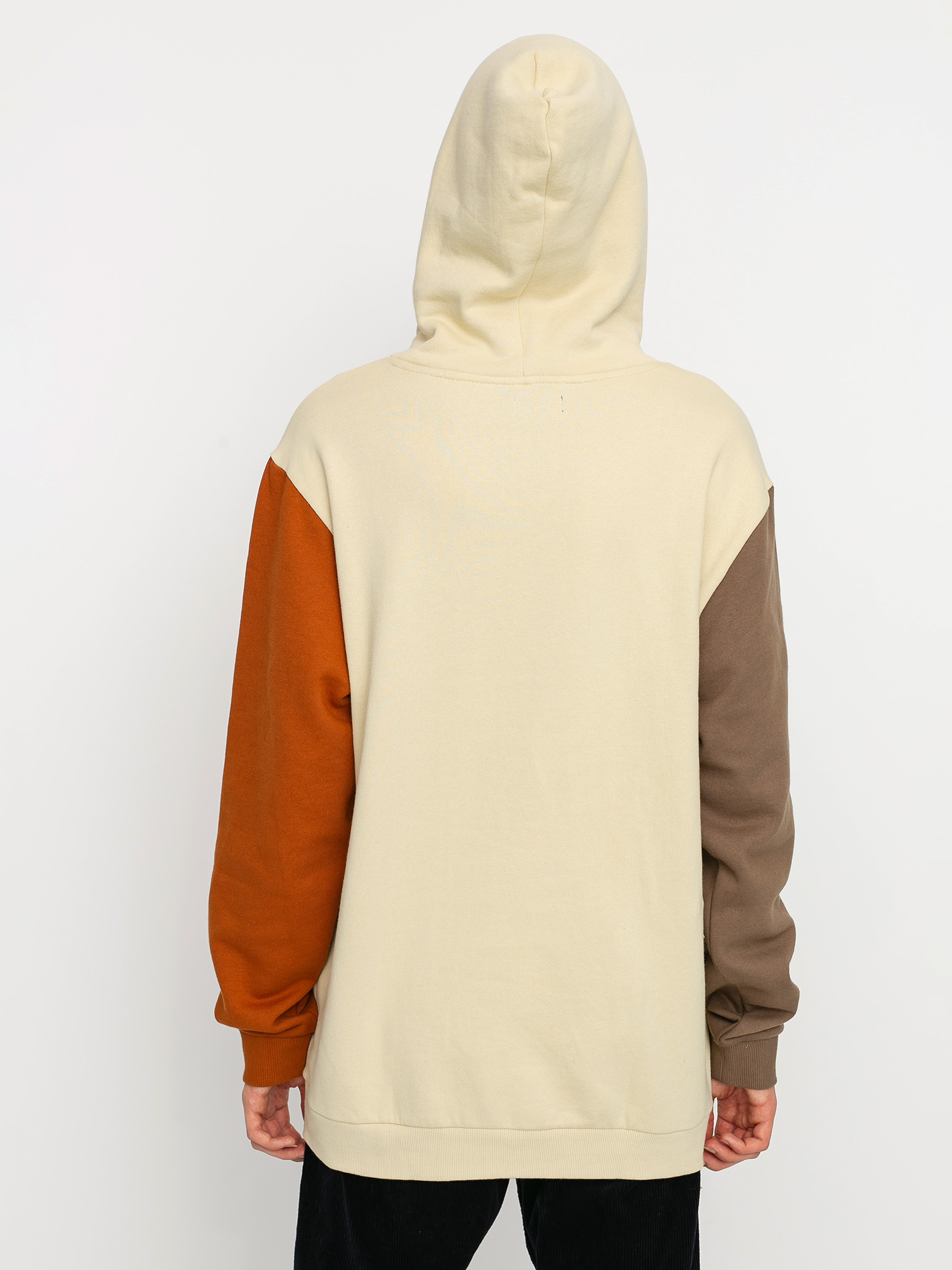 Bluza z kapturem Brixton Stith HD (gravel/dark khaki/amber)
