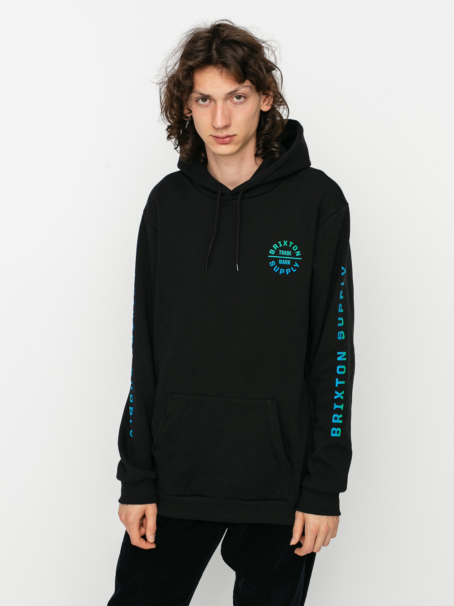 Bluza z kapturem Brixton Oath VI HD (black/gradient)