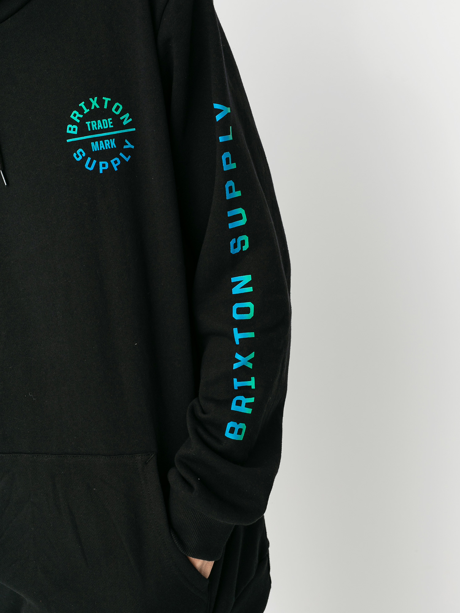 Bluza z kapturem Brixton Oath VI HD (black/gradient)