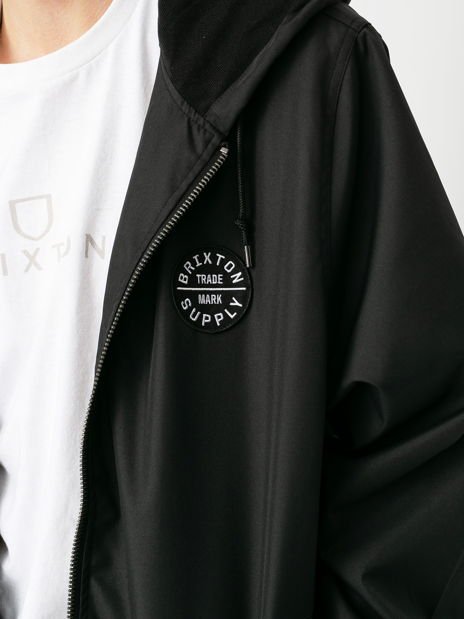 Kurtka Brixton Claxton Oath ZHD (black/white)