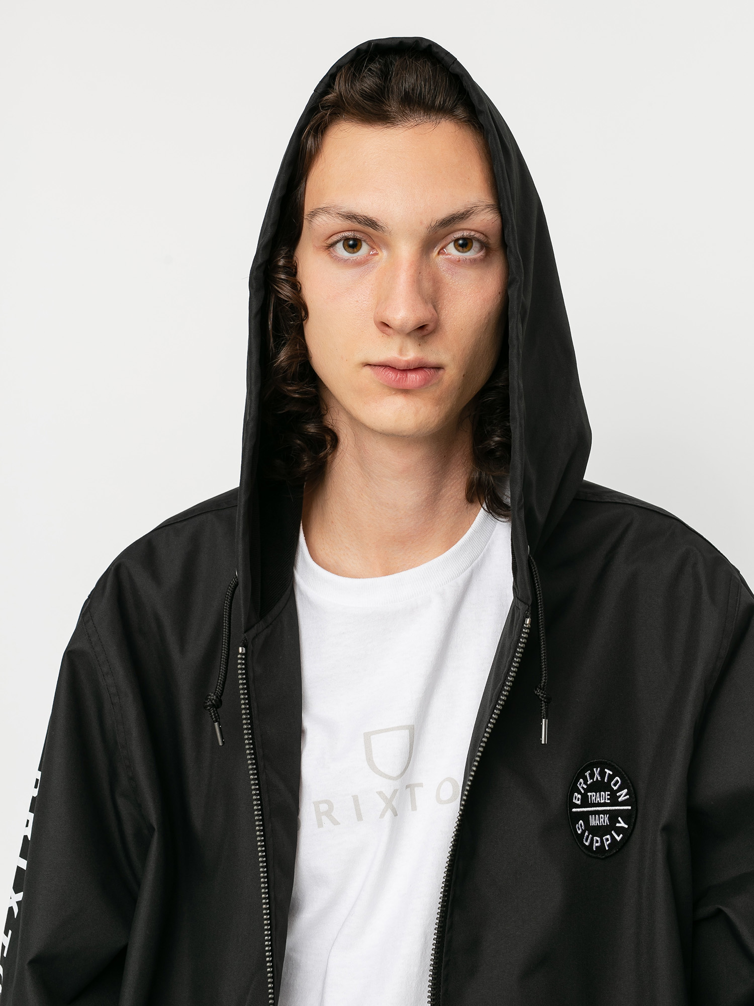 Kurtka Brixton Claxton Oath ZHD (black/white)