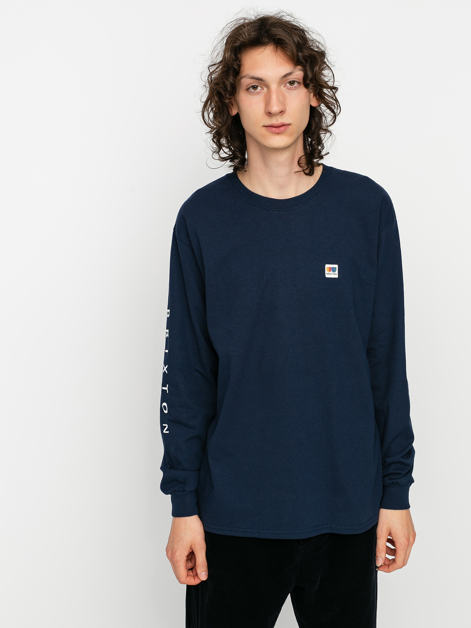 Longsleeve Brixton Alton II (navy)