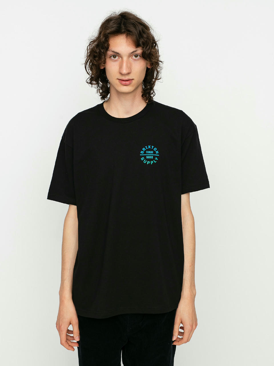 T-shirt Brixton Oath V (black/gradient)