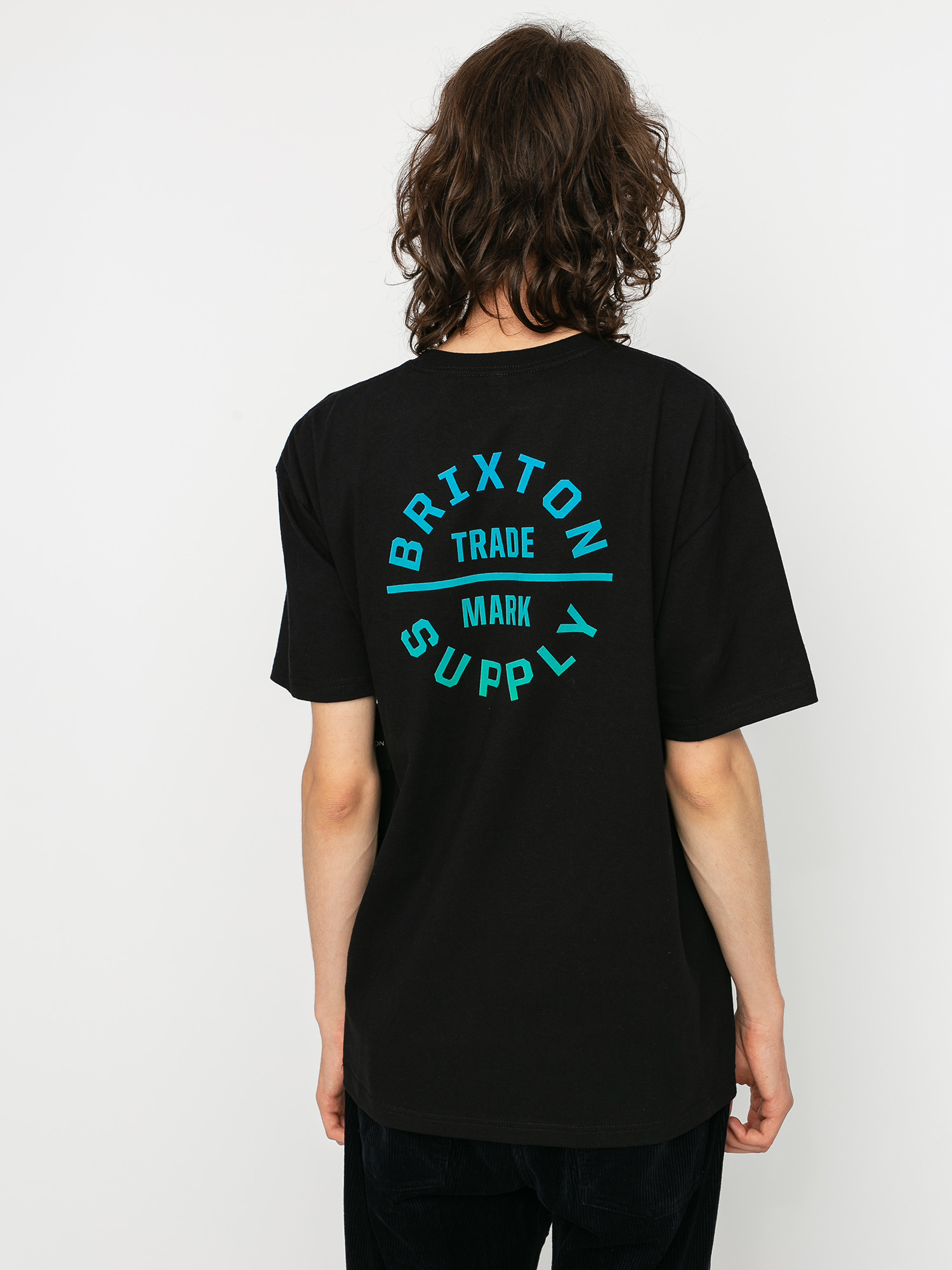 T-shirt Brixton Oath V (black/gradient)
